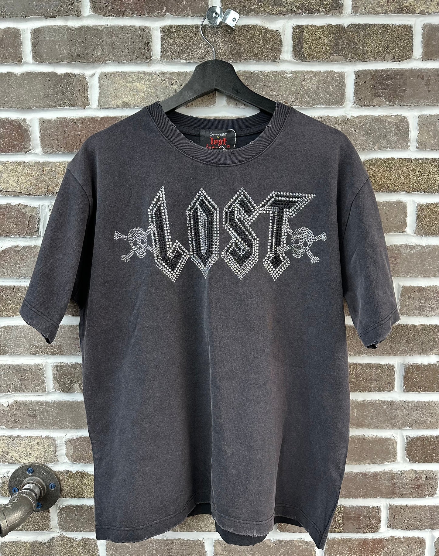 Lost Intricacy Black Rhinestone Tee