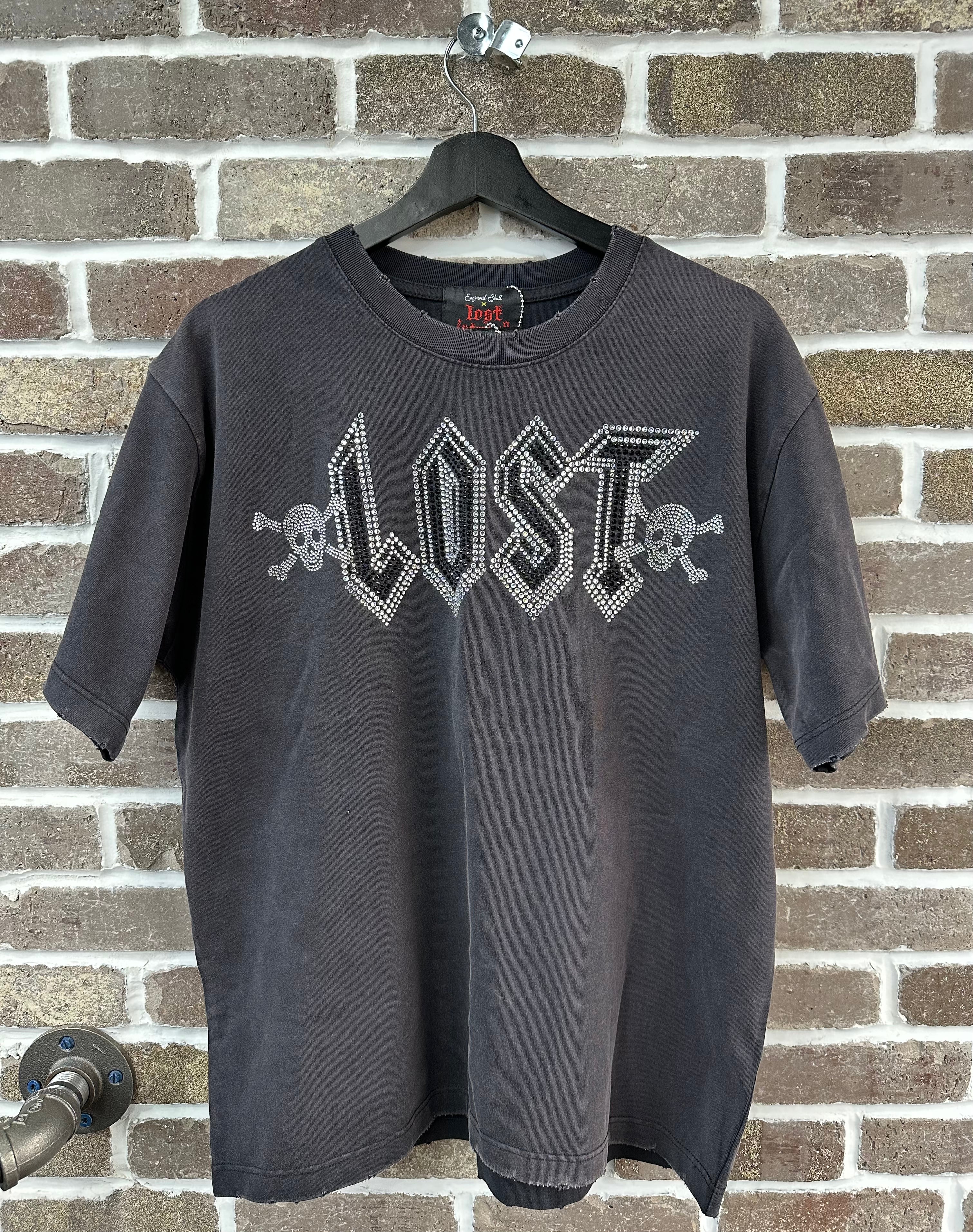 Lost Intricacy Black Rhinestone Tee
