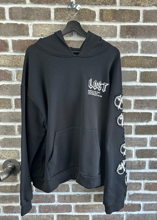 Lost Intricacy Black/White Mitt Hoodie