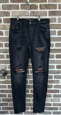 Amiri MX1 Brown Paisley Patches Jeans