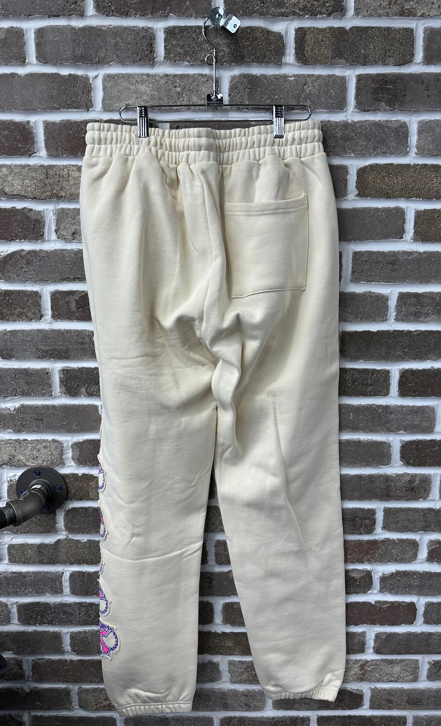 Lost Intricacy Creme/Pink Sweatpants