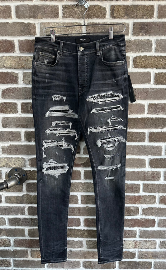 Amiri Thrasher Grey Bandana Jeans