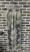 Lost Intricacy Grey Faded Sweatpants
