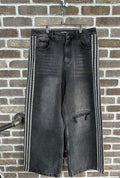 Vale Forever Black Stripe Denim Jeans