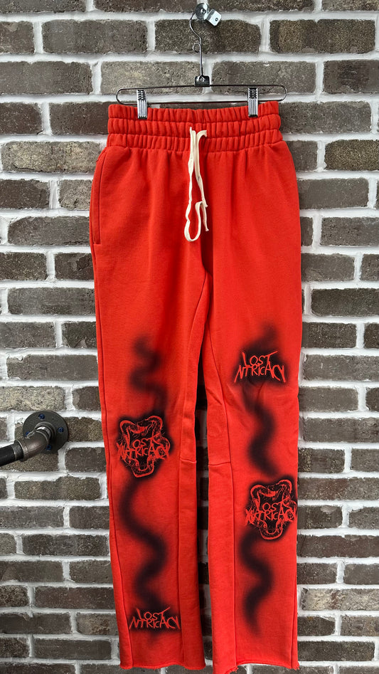 Lost Intricacy Solar Red Sweatpants