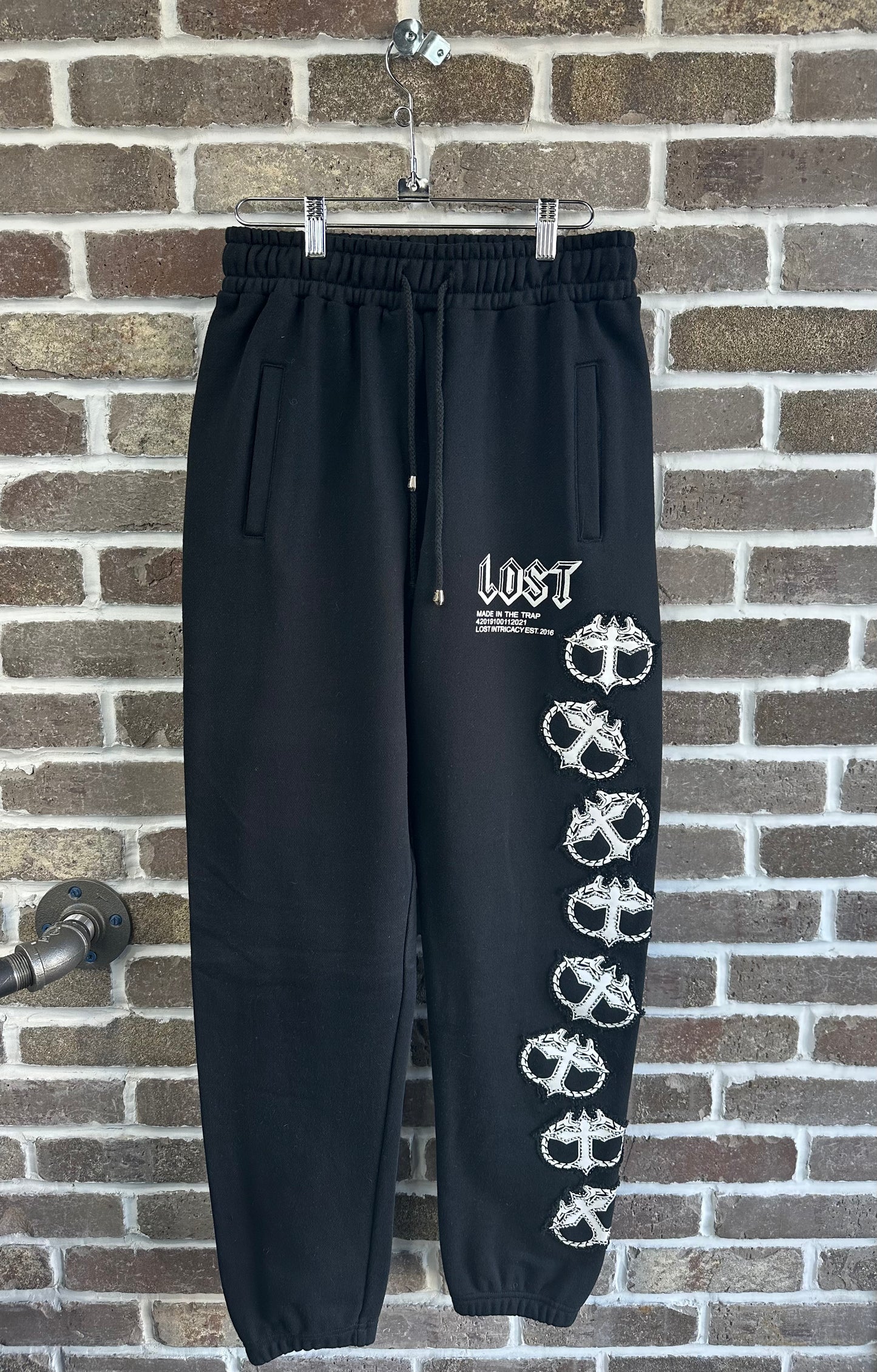Lost Intricacy Black/White Mitt Sweatpants