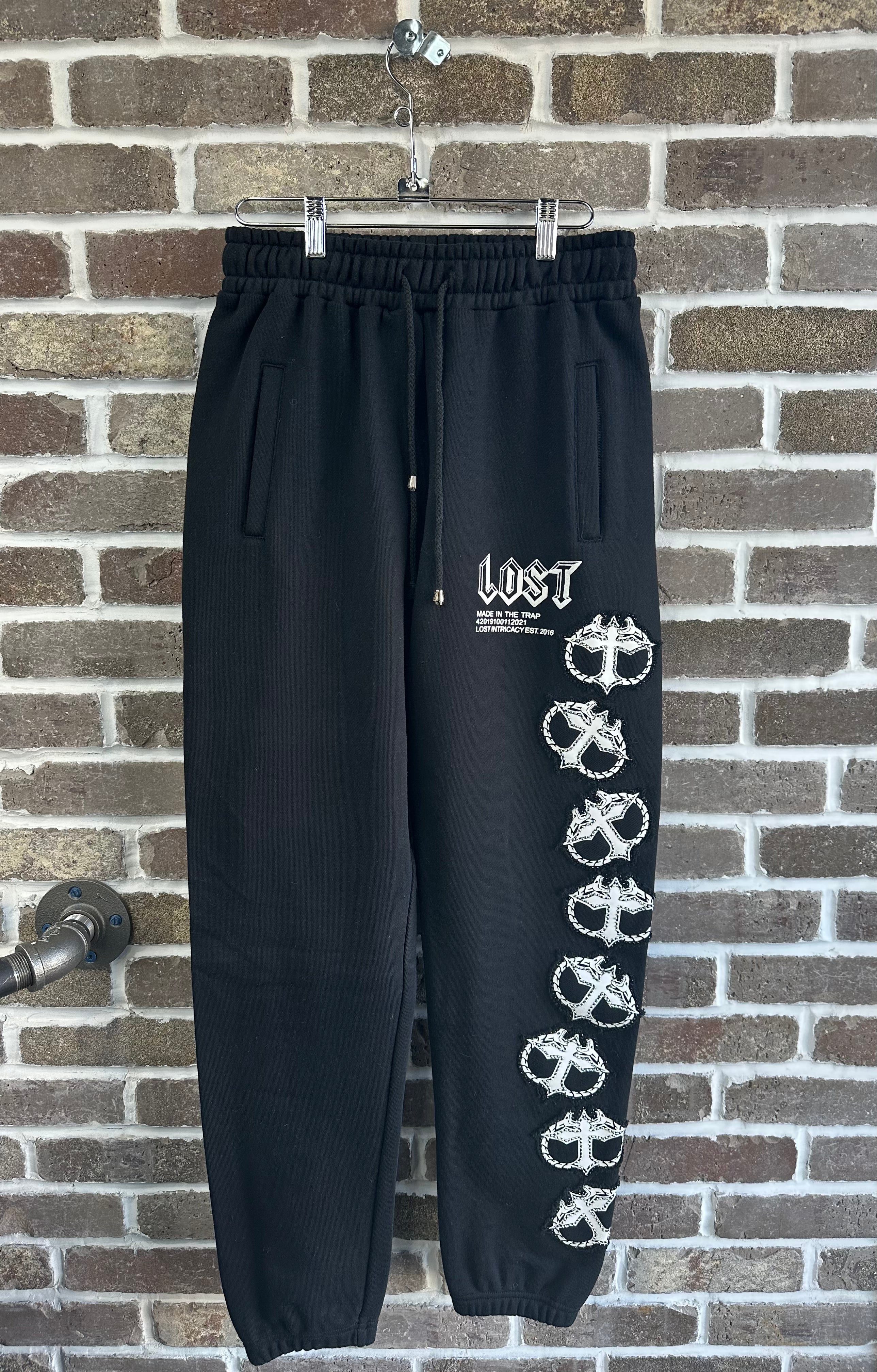Lost Intricacy Black/White Mitt Sweatpants