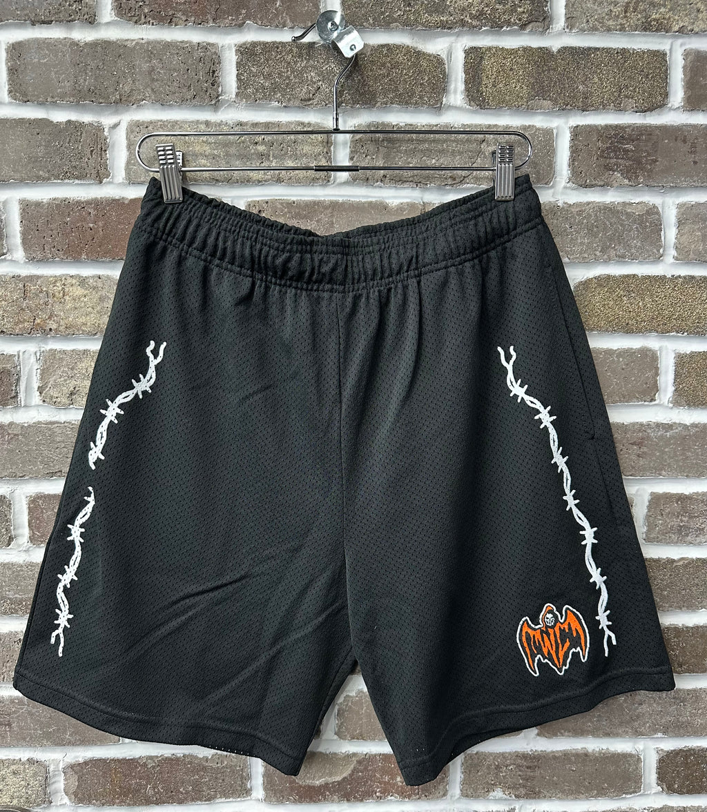 Warren Lotas Barbed Wire Mesh Shorts Black