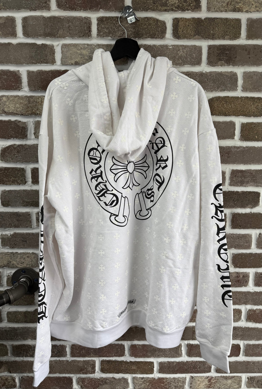 Chrome Hearts Plus Cross Monogram Hoodie White
