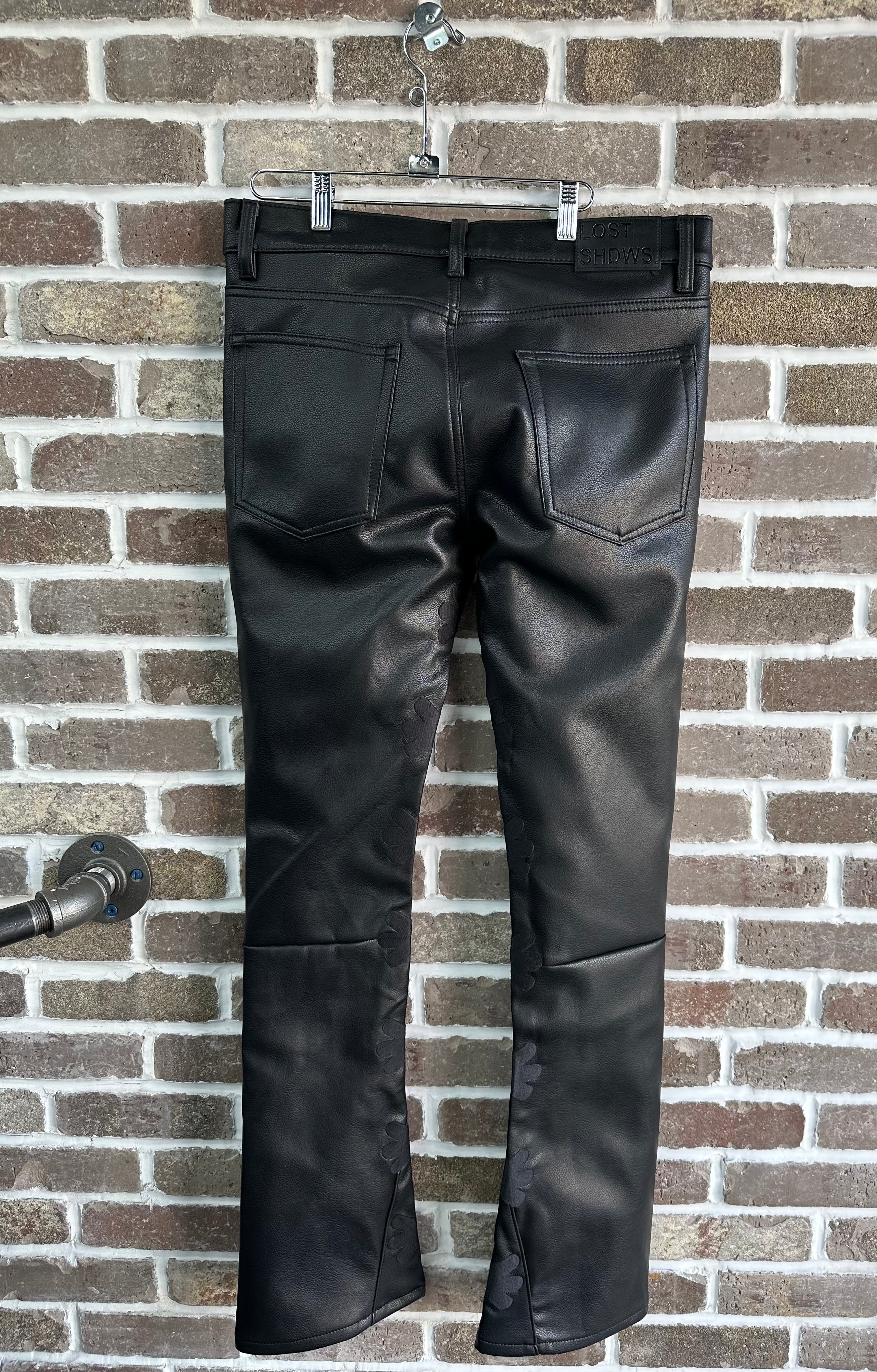 Lost Shdws Black Leather Pants