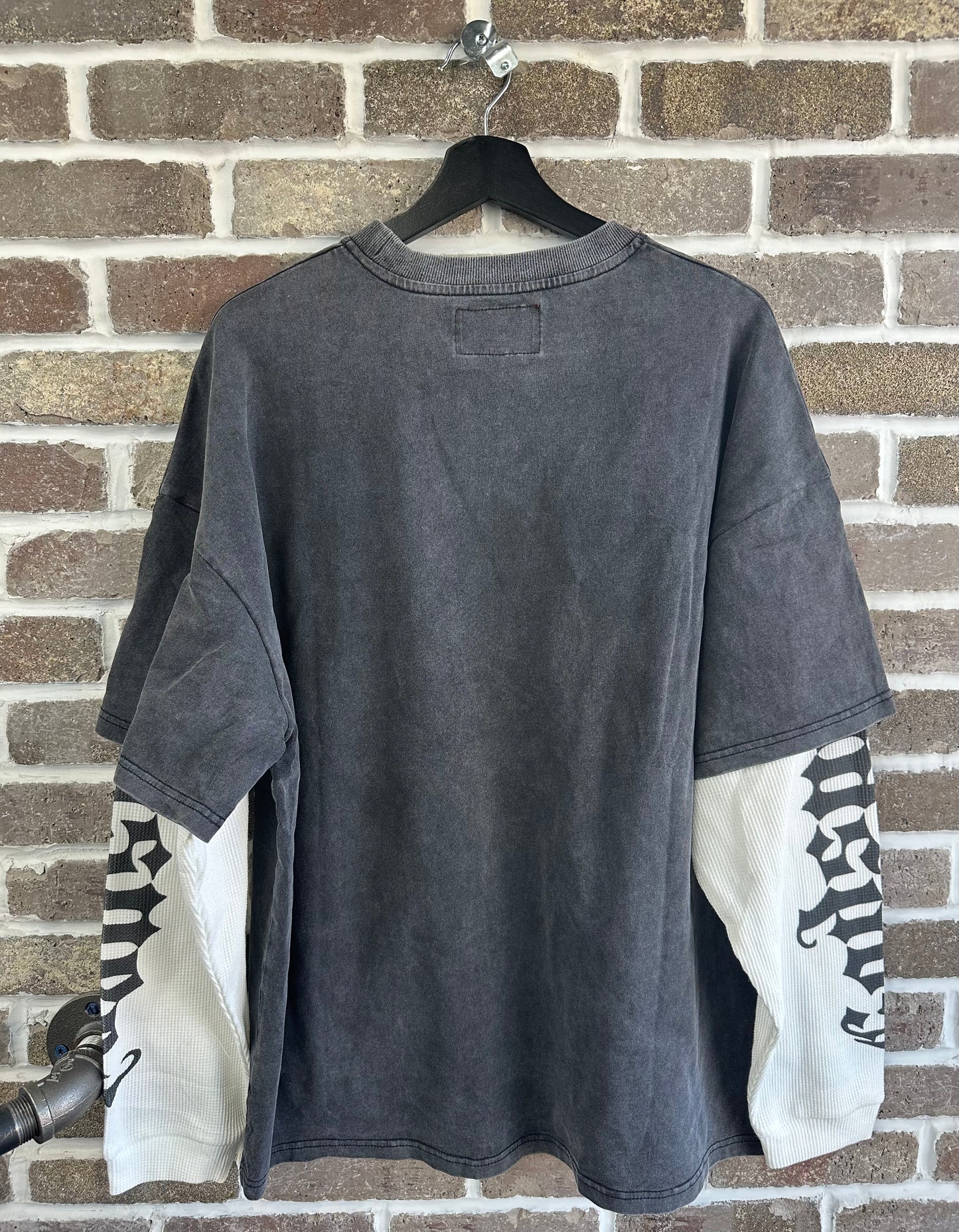 Godspeed Eternal Dream Layered Shirt Grey Wash Shirt