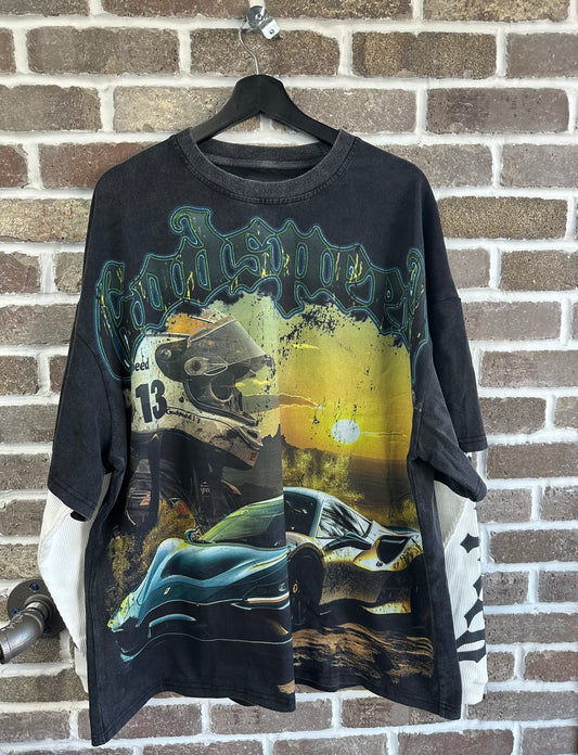 Godspeed Sunset Drift Thermal Longsleeve Black
