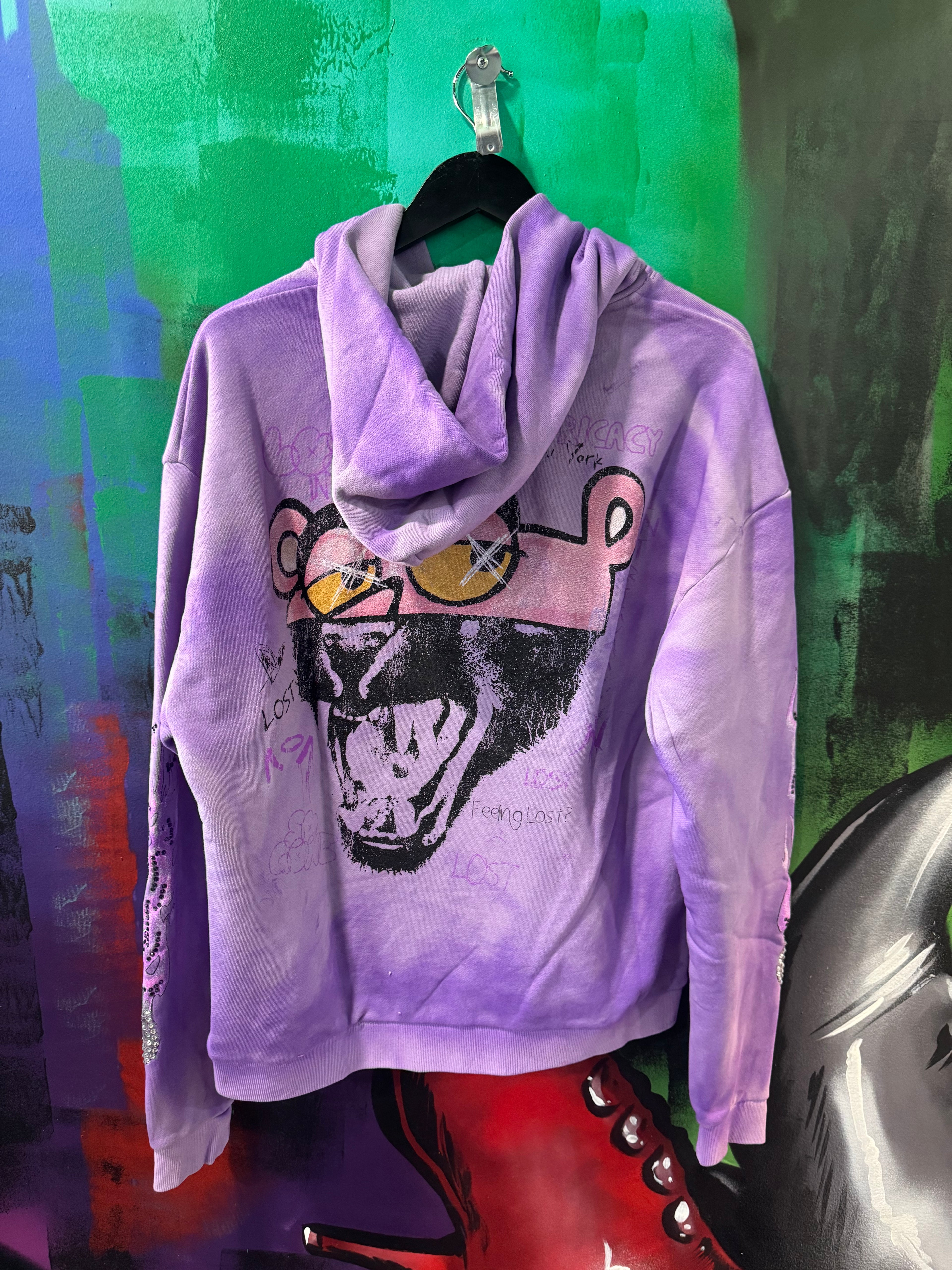 Lost Intricacy Half Man Half Amazing Purple Zip Up Hoodie