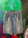 Kapital Studded 14OZ Indigo Jean Shorts