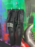 Amiri Black Wash Logo Jeans