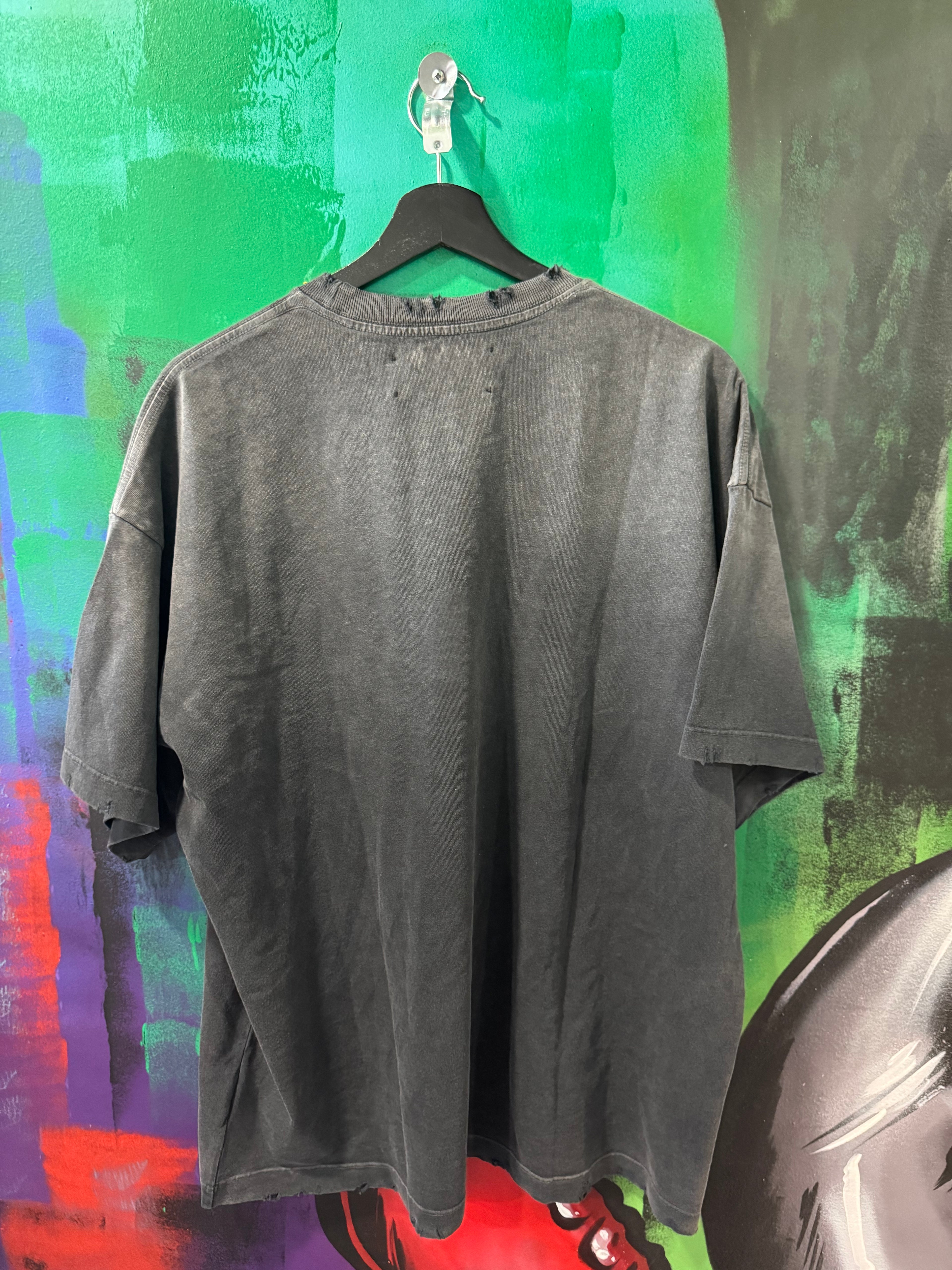 Satoshi Nakamoto "Shadow Logo" Black Wash Tee