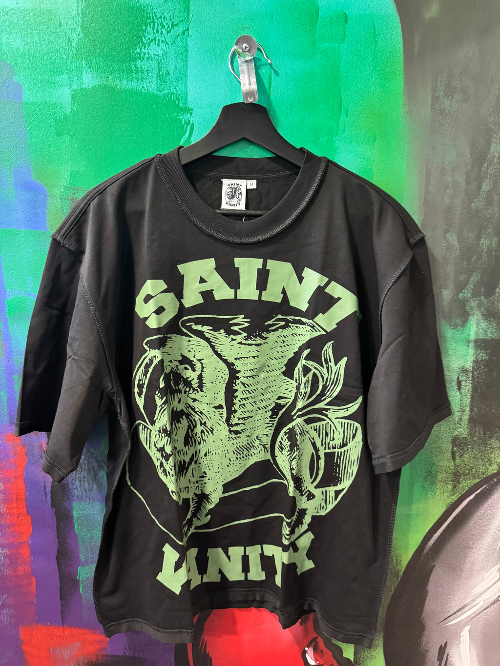 Saint Vanity Black/Green Griffin Tee