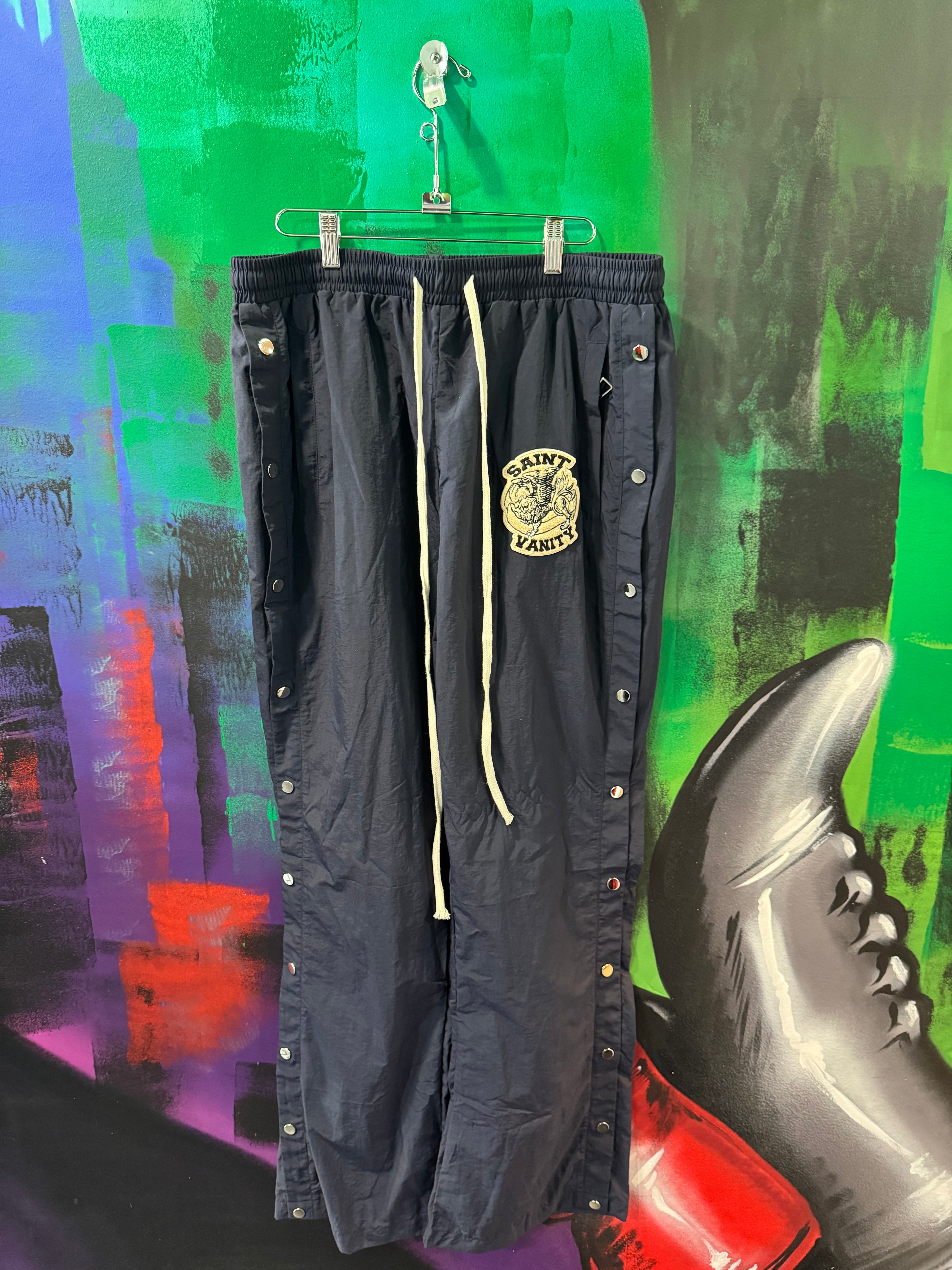 Saint Vanity Navy Nylon Pants