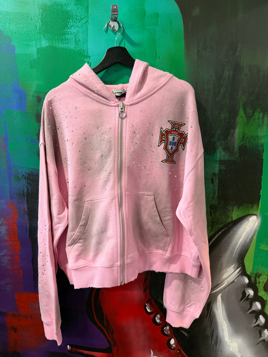 Vale Forever Venus Clustered Pink Zip Up Hoodie