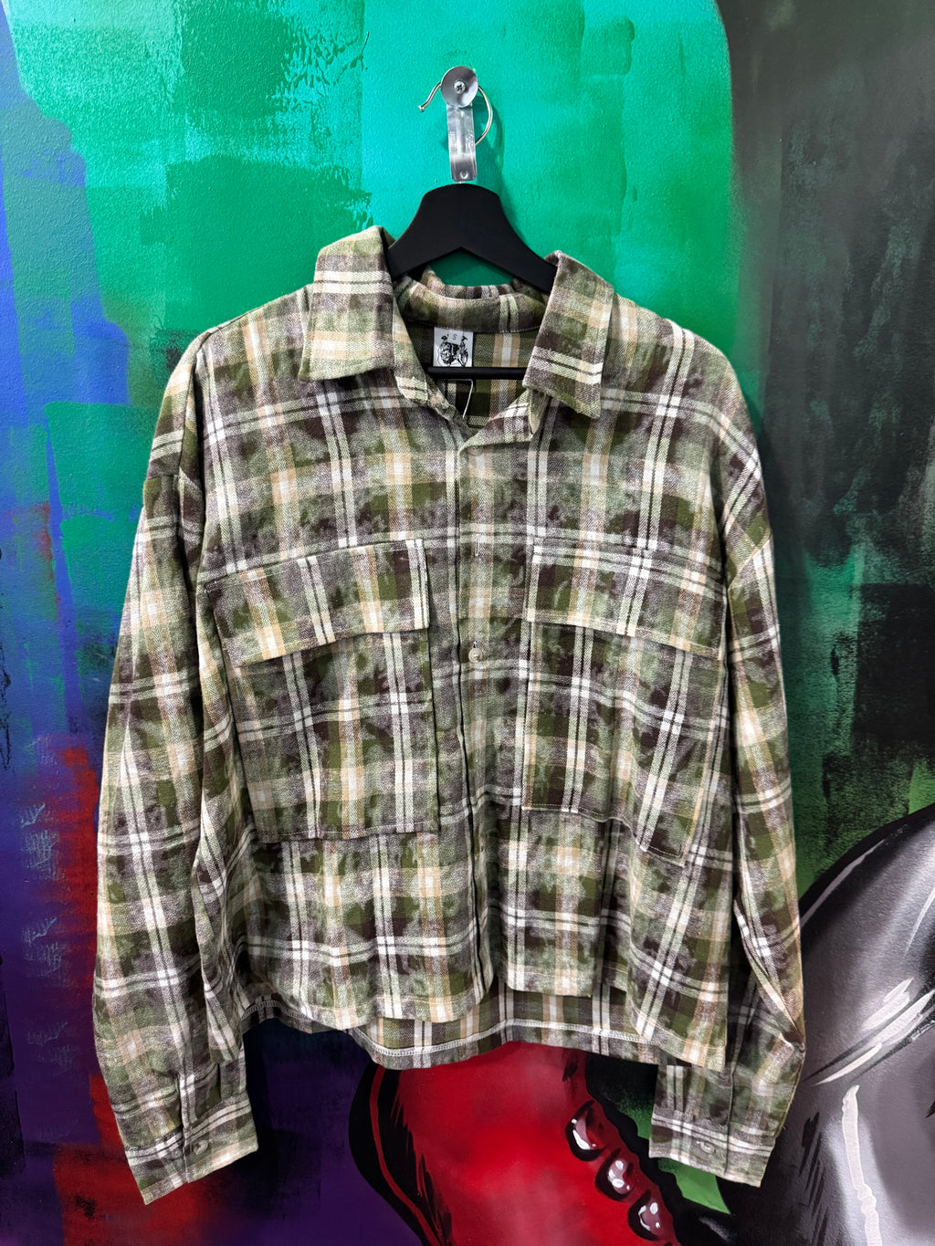 Saint Vanity Green Griffin Flannel