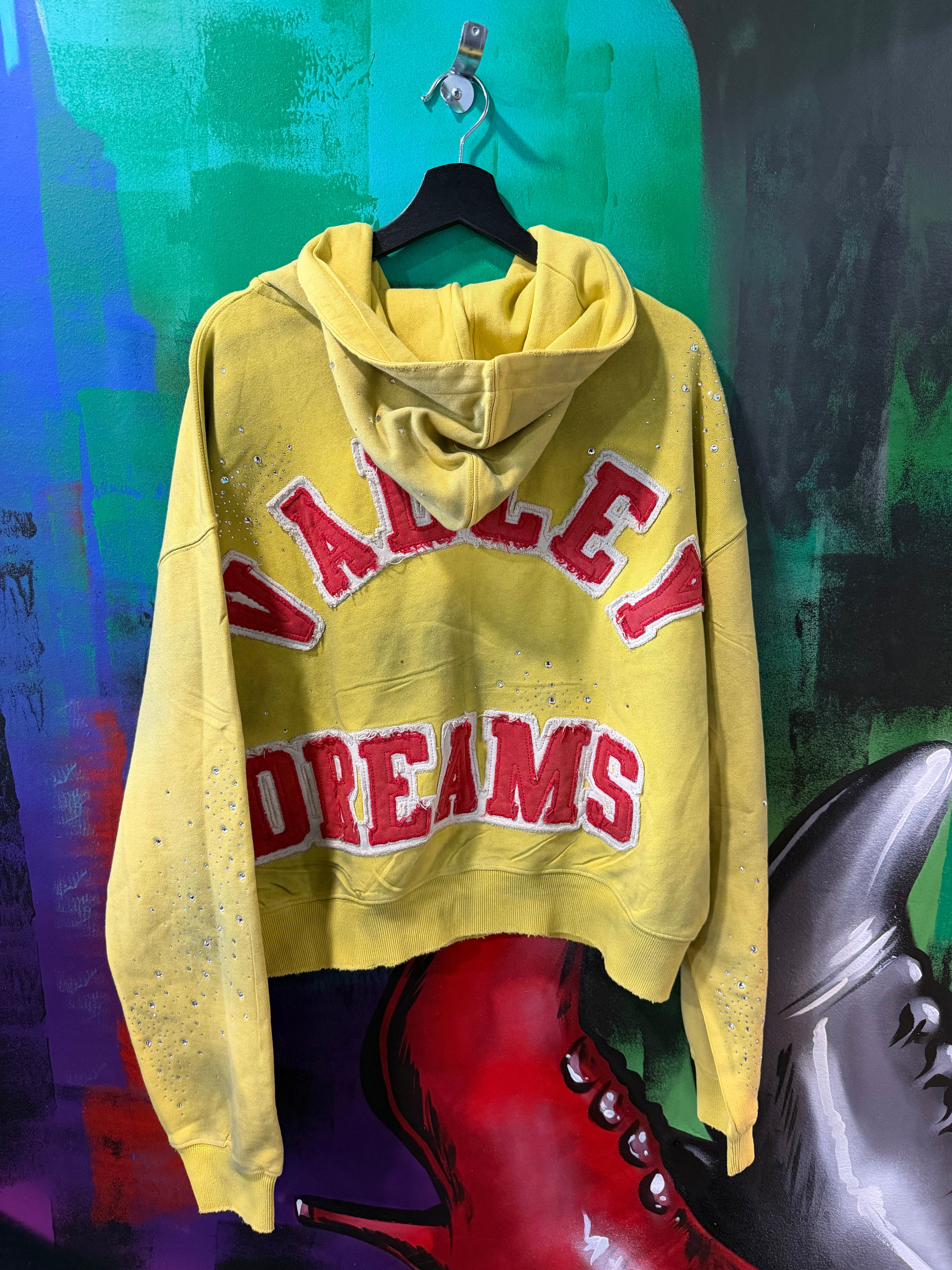 Vale Forever Venus Clustered Yellow Zip Up Hoodie