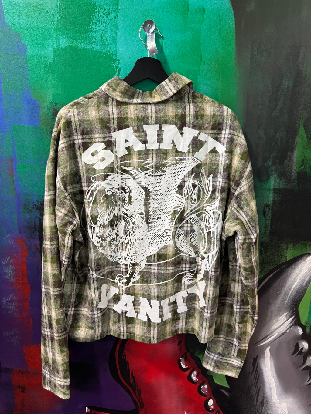 Saint Vanity Green Griffin Flannel
