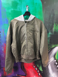 Saint Vanity Premium Olive Nylon Bomber Jacket