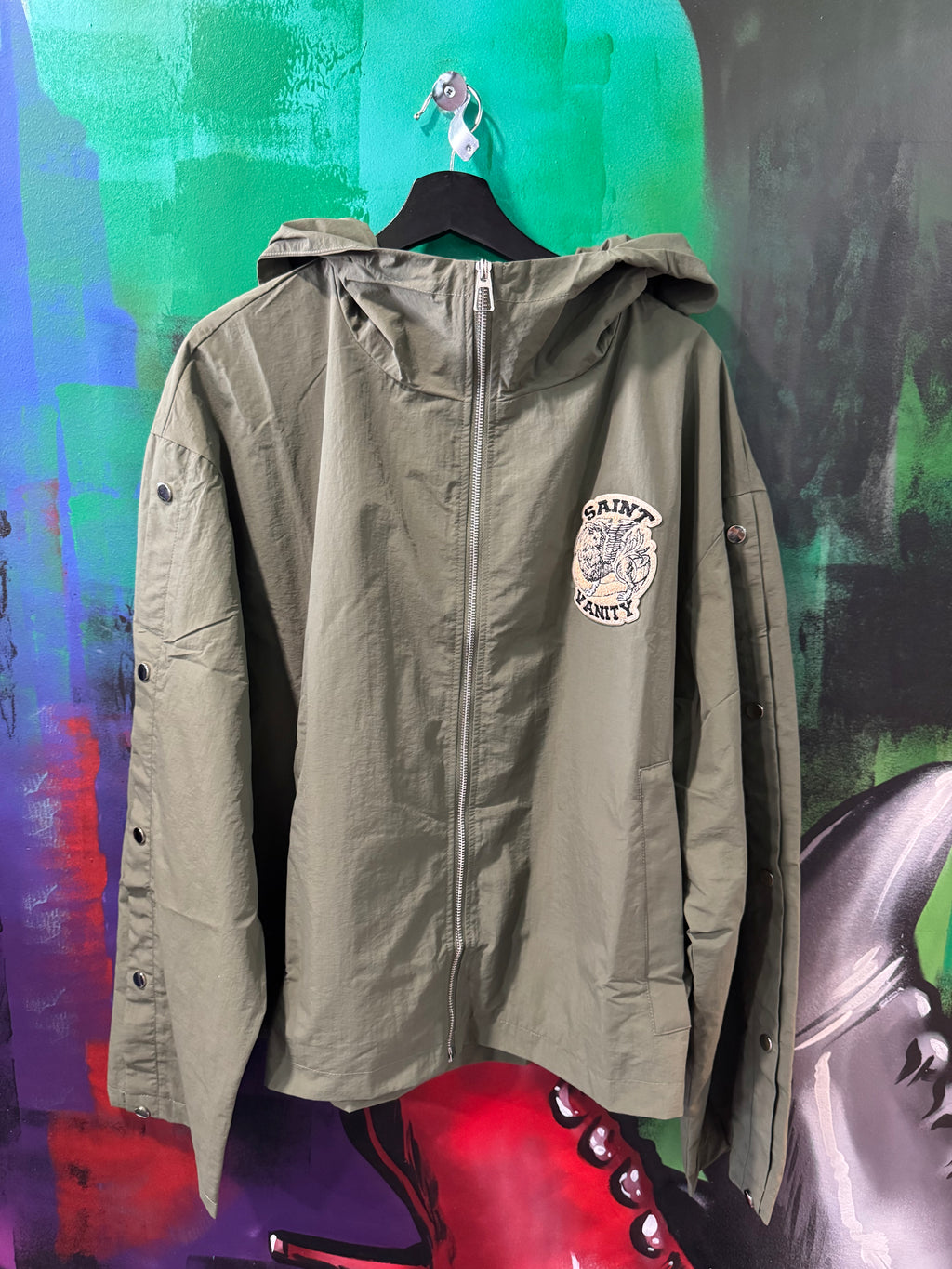 Saint Vanity Olive Nylon Jacket