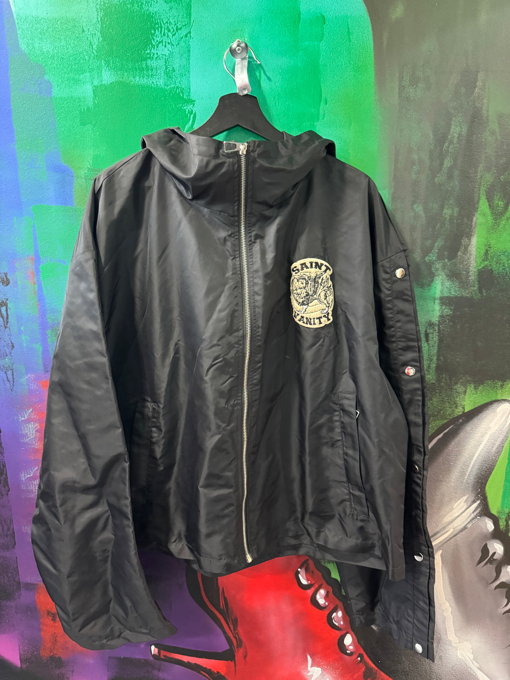 Saint Vanity Black Nylon Jacket