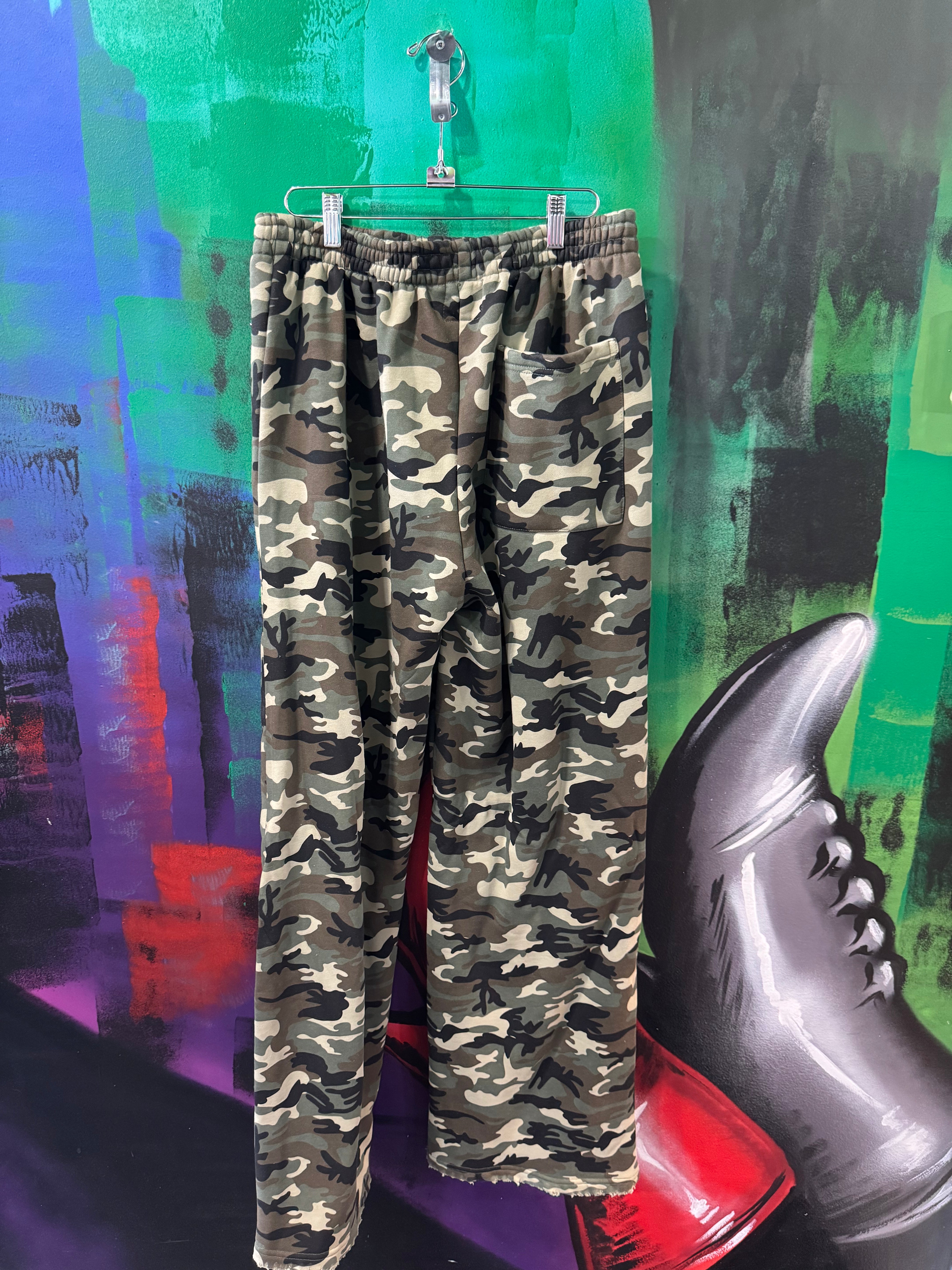 Saint Vanity Camo Green Sweatpants