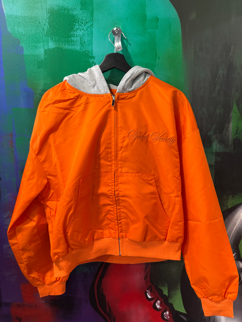 Saint Vanity Orange Bomber Jacket