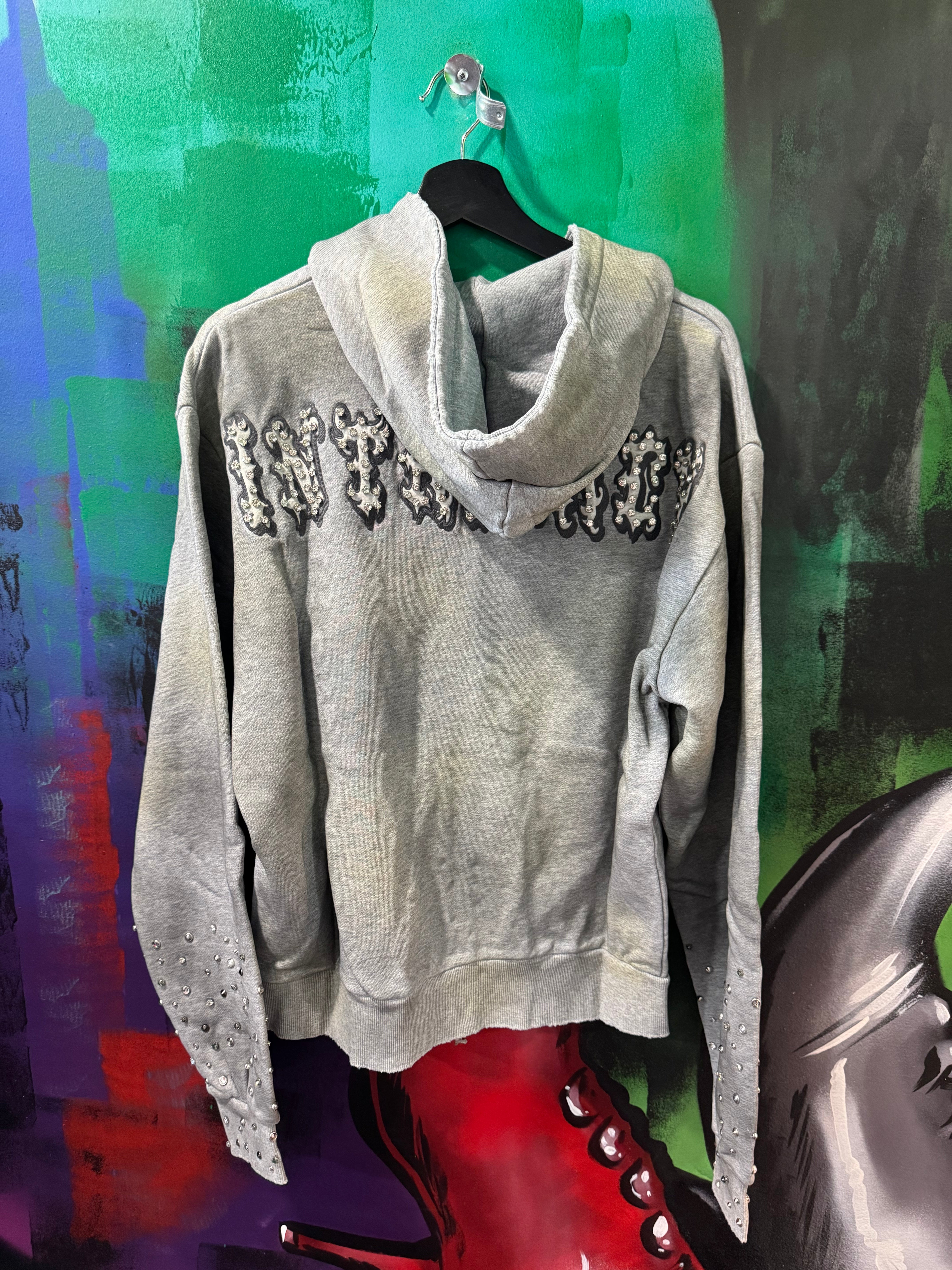 Lost Intricacy Patch 2.0 Grey Zip Up Hoodie