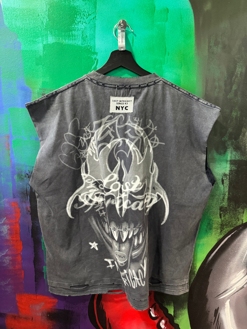 Lost Intricacy Twisted Signal Sleeveless Tee