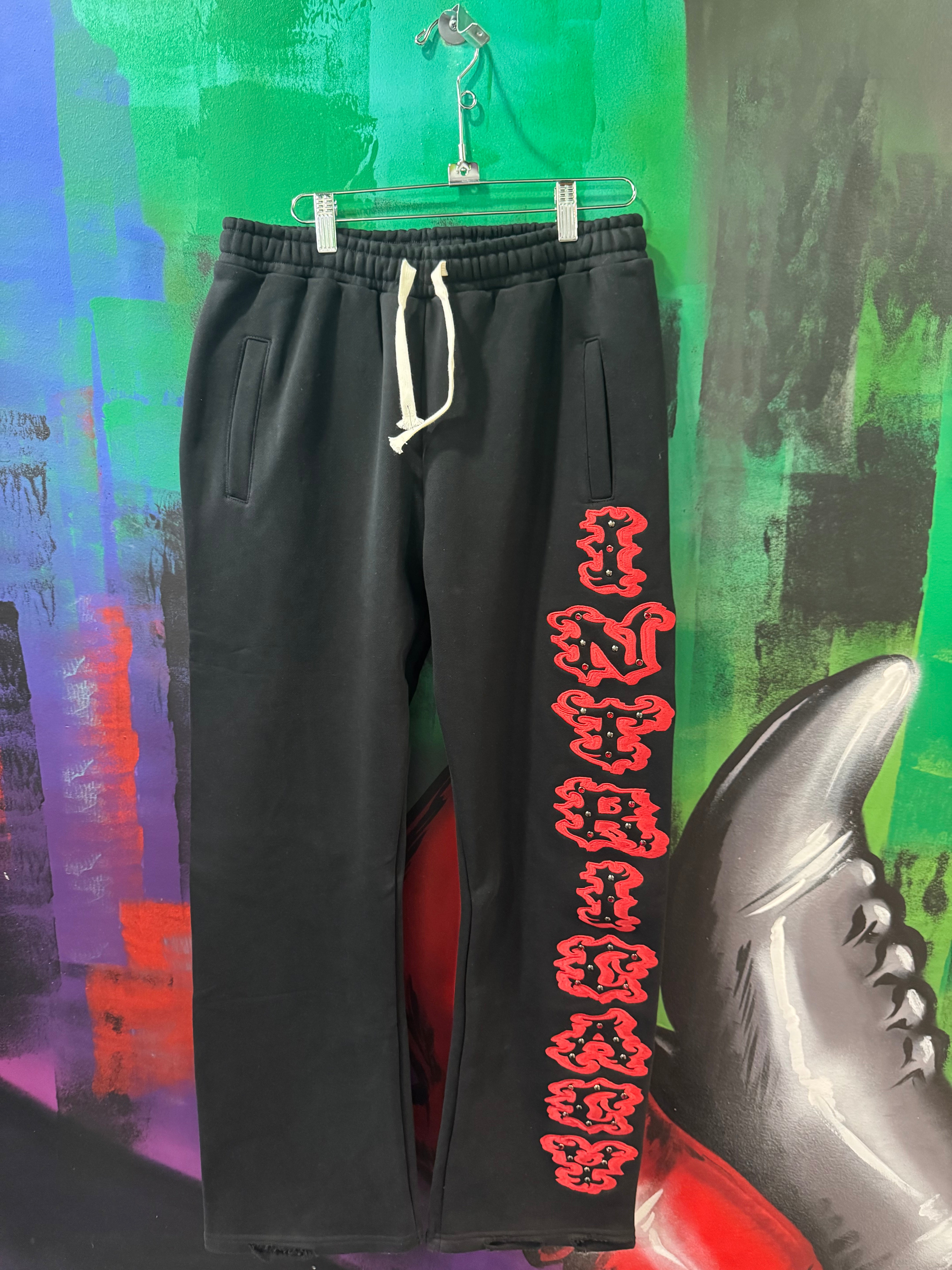Lost Intricacy Patch 2.0 Black/Red Sweatpants