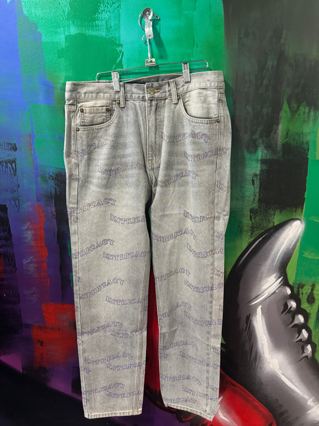 Lost Intricacy Grey Denim Jeans
