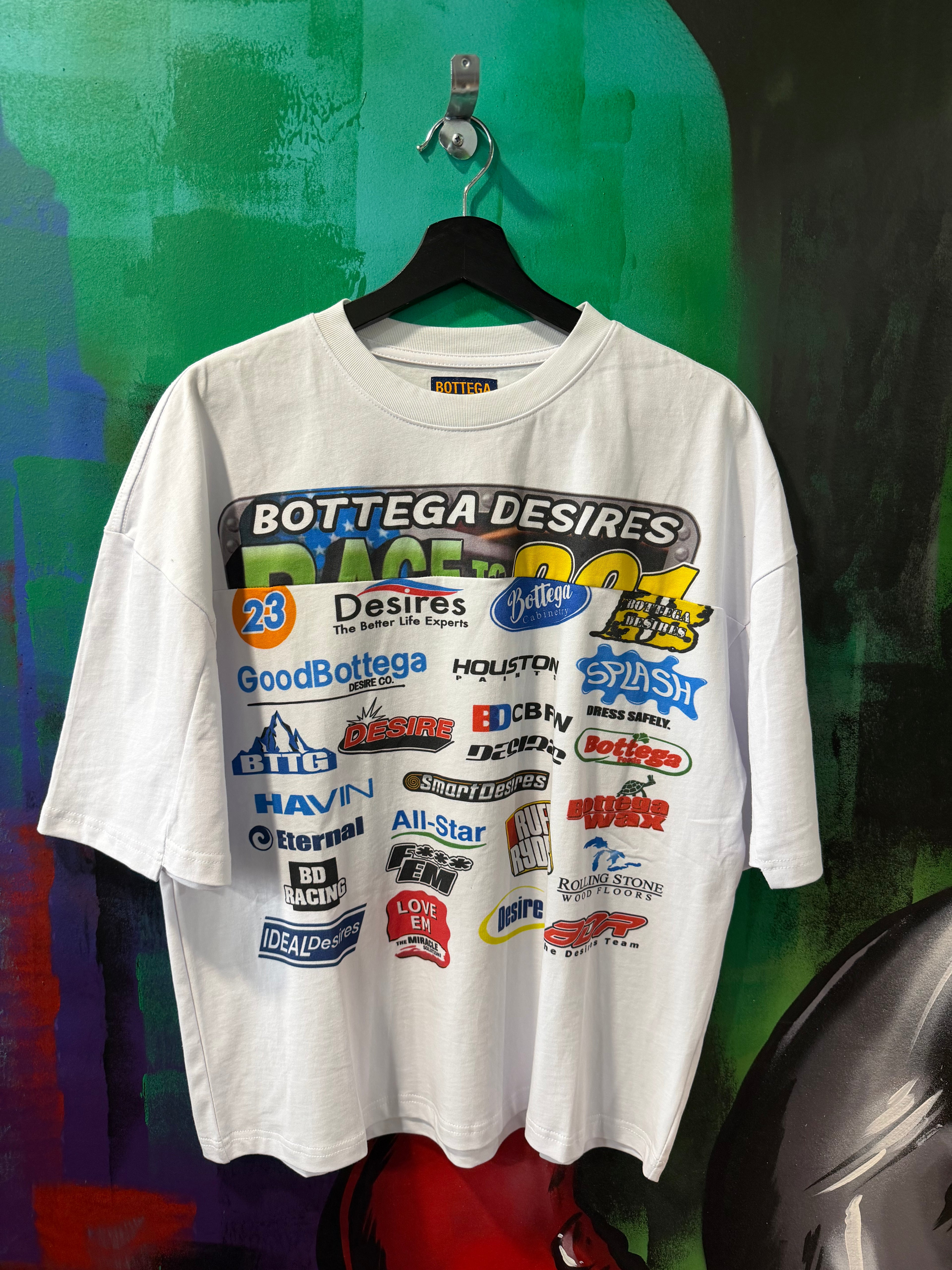 Bottega Desires Race White Tee