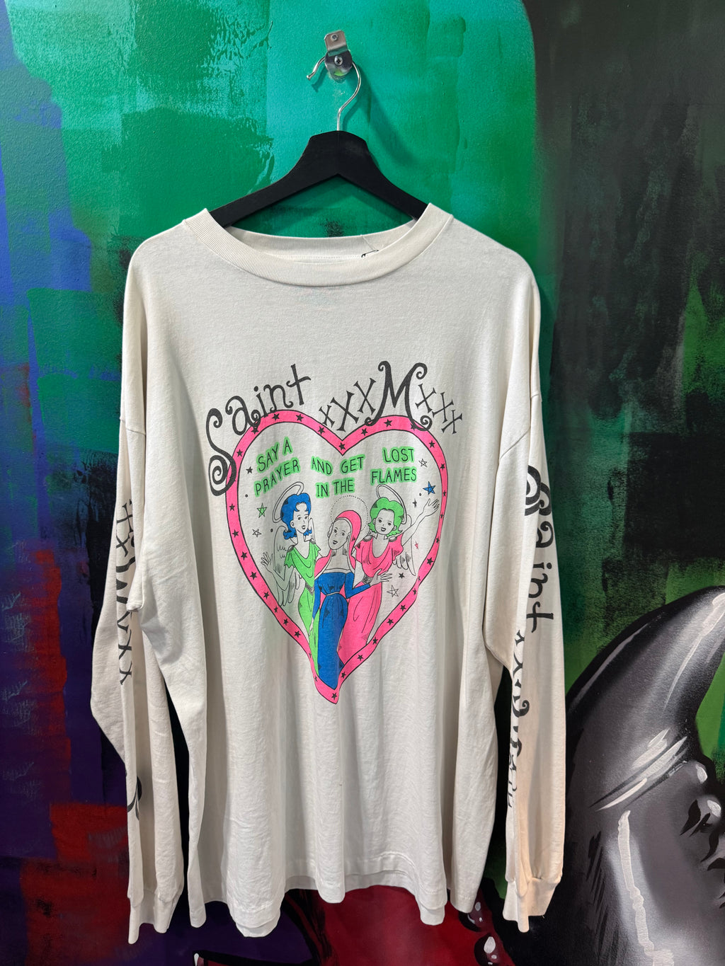 Saint Mxxxx Say a Prayer and Get Lost in the Flames Longsleeve Tee