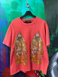 Who Decides War Flame Glass Rhinestone Red Tee