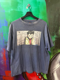 Saint Michael Distressed Pluto Navy Tee