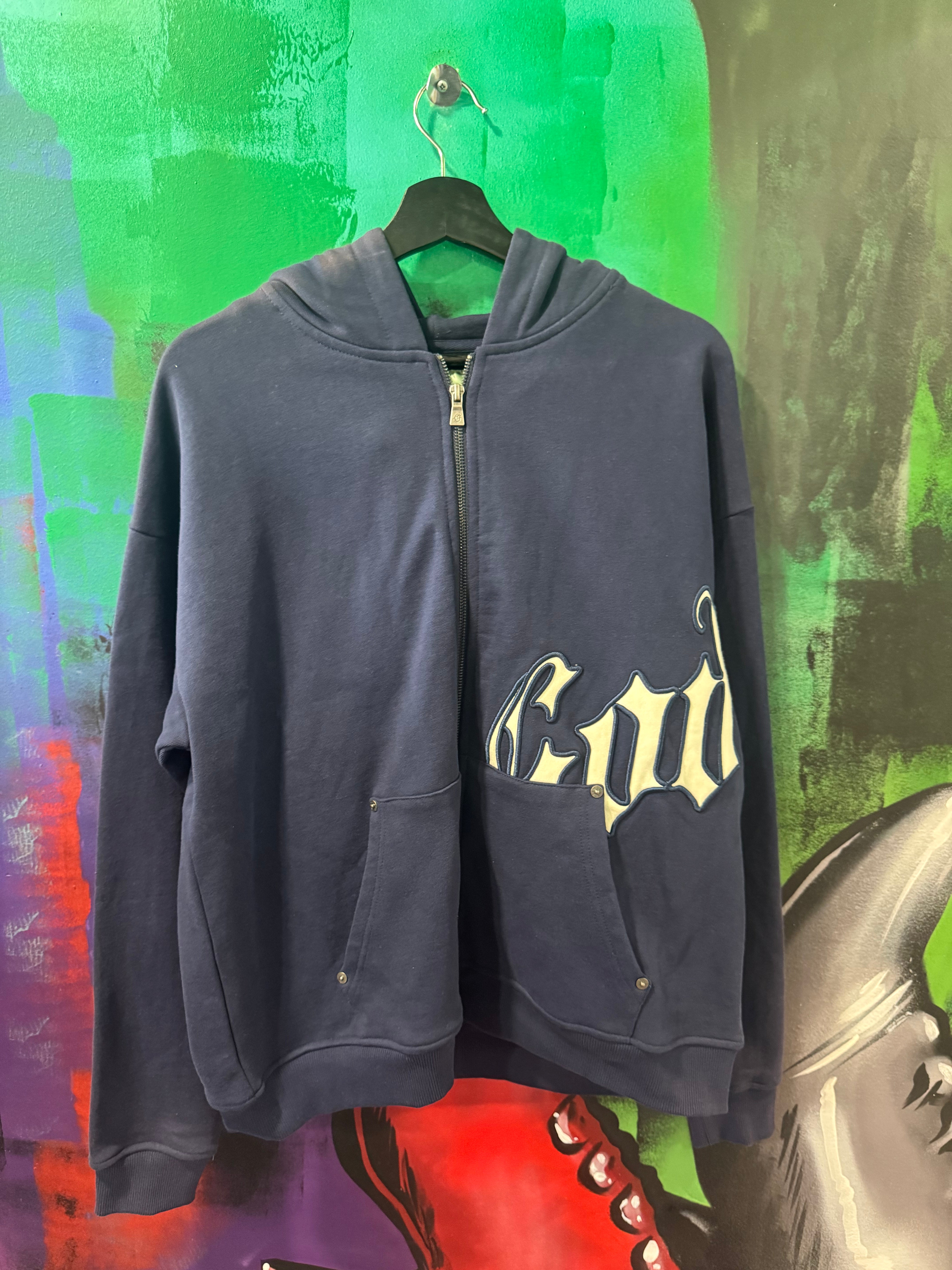 Godspeed OG Logo Navy/White Hoodie