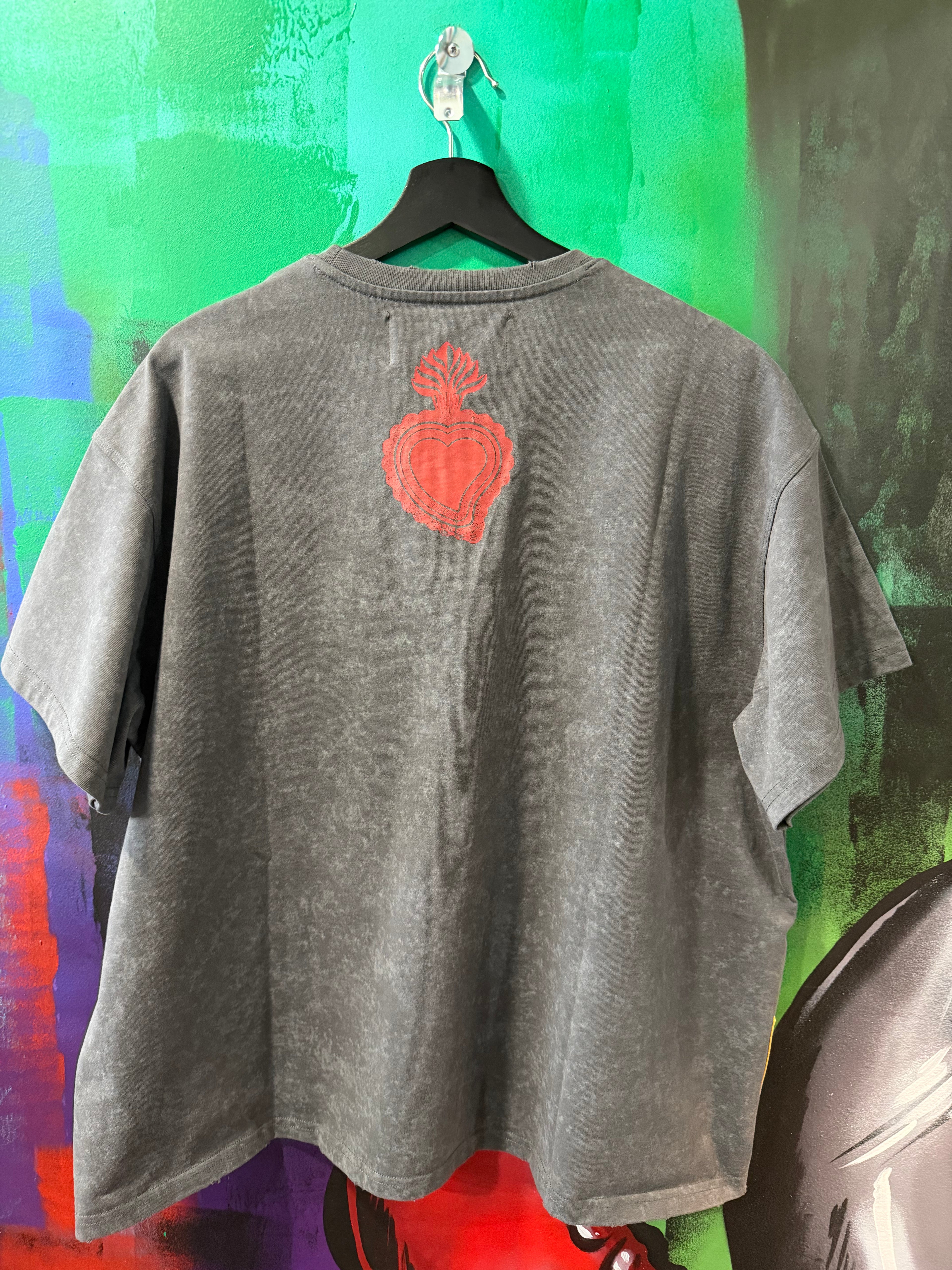 When Smoke Clears Space Black/Red Diamond Tee