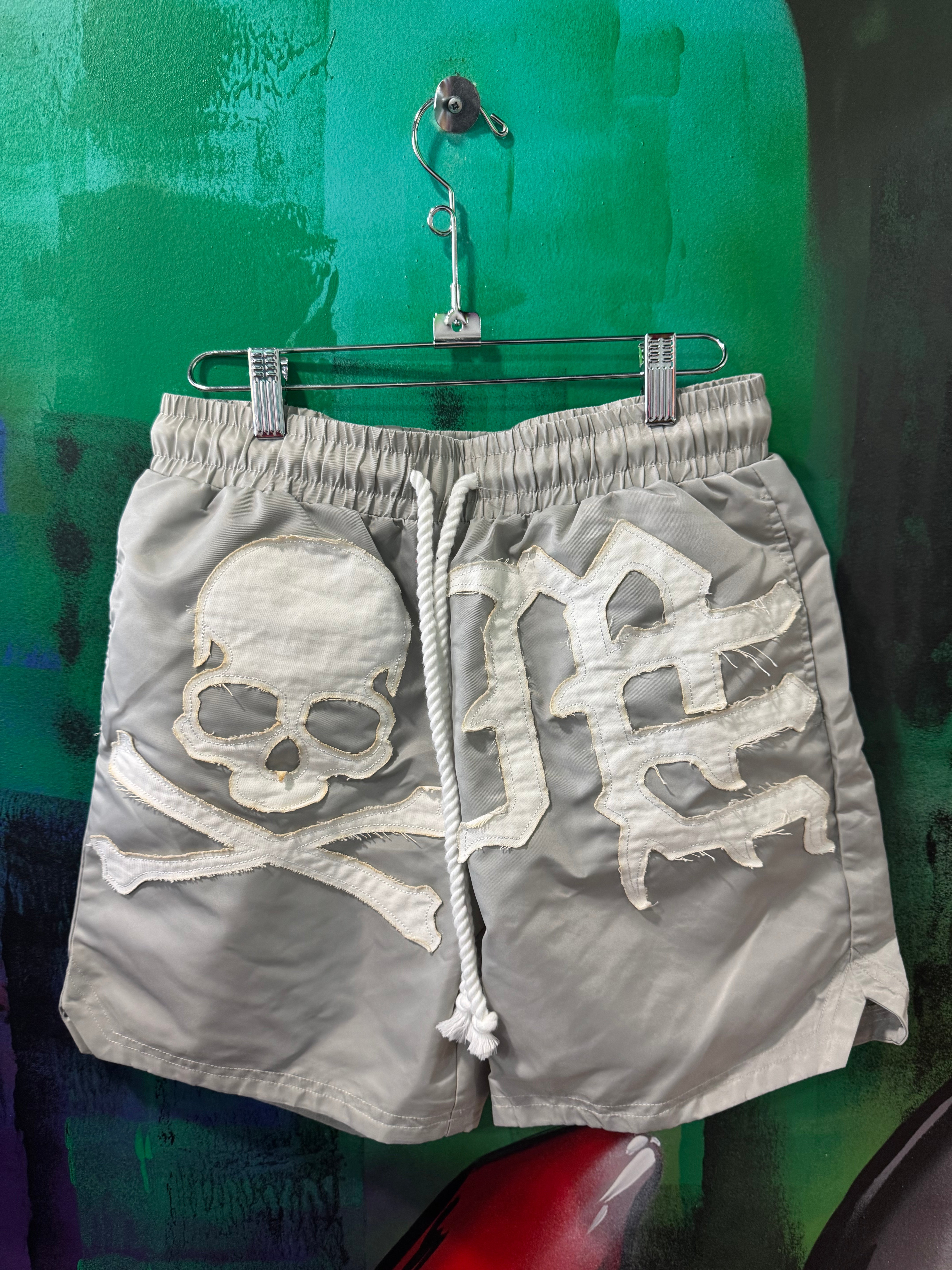 Mixed Emotion Skull Nylon Shorts