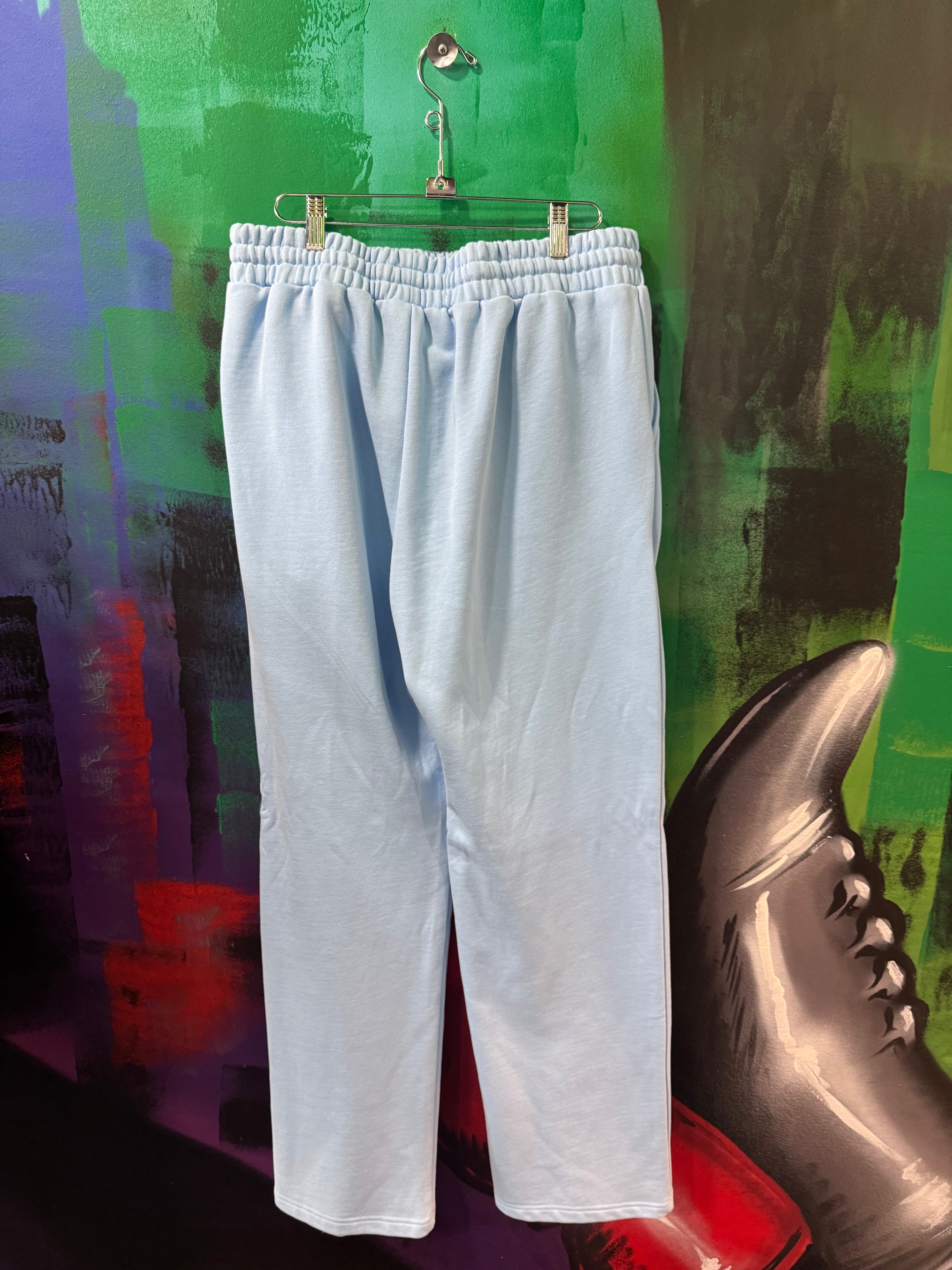 Mixed Emotions Logo Light Blue Sweatpants