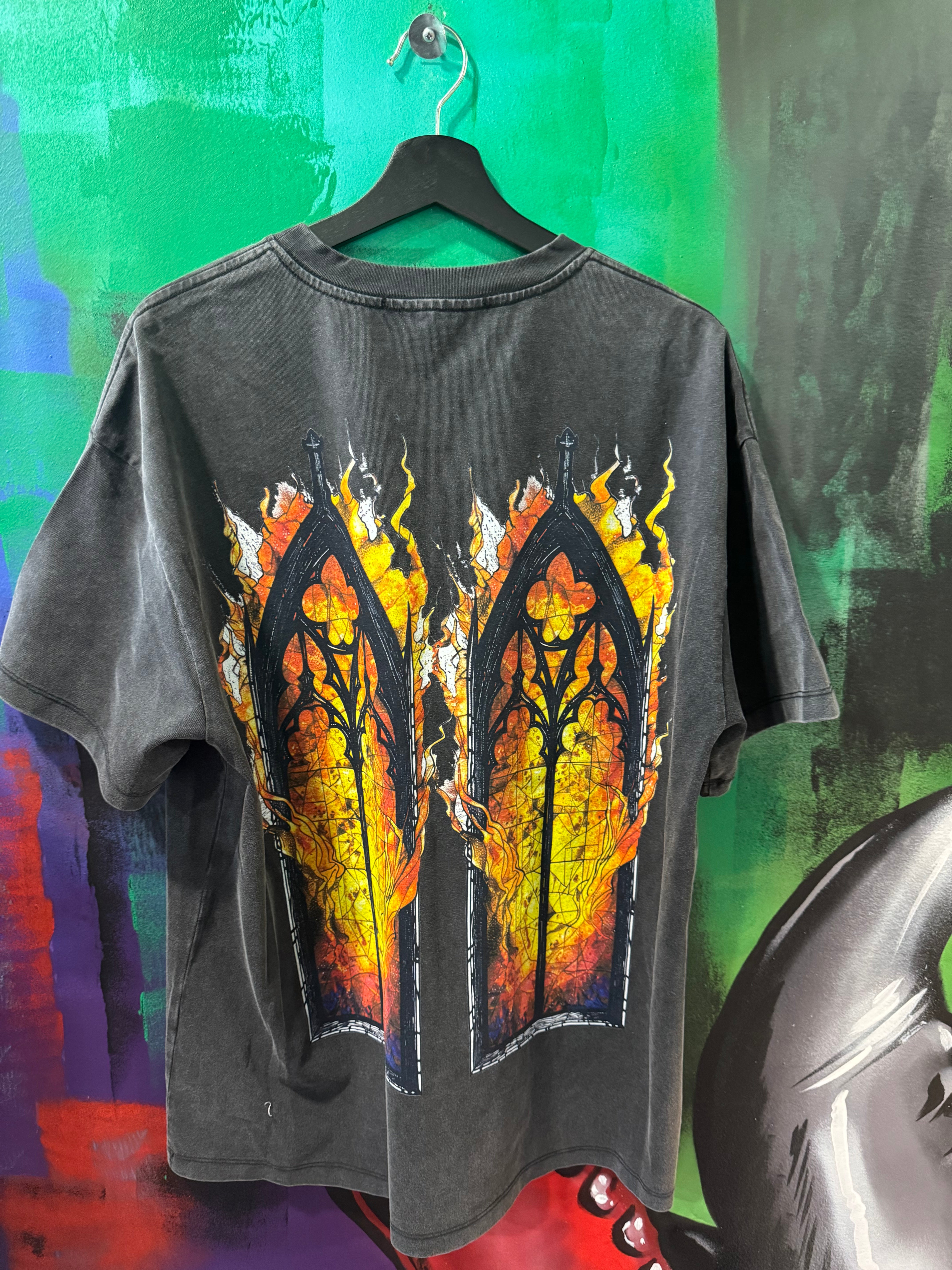 Who Decides War Ember Chapel Black Wash Tee
