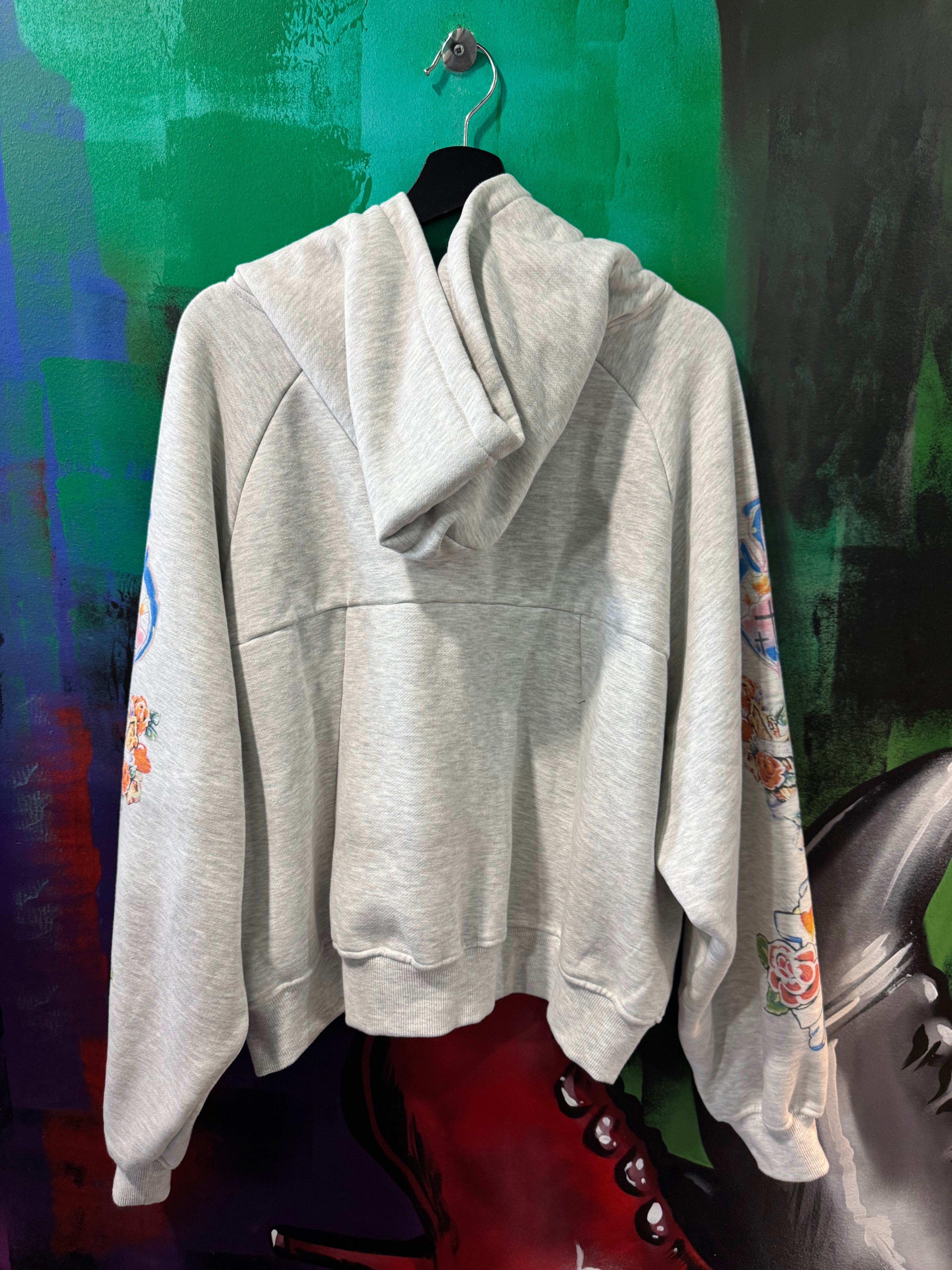We Are Righteous "Risen King" Grey Zip Up Hoodie