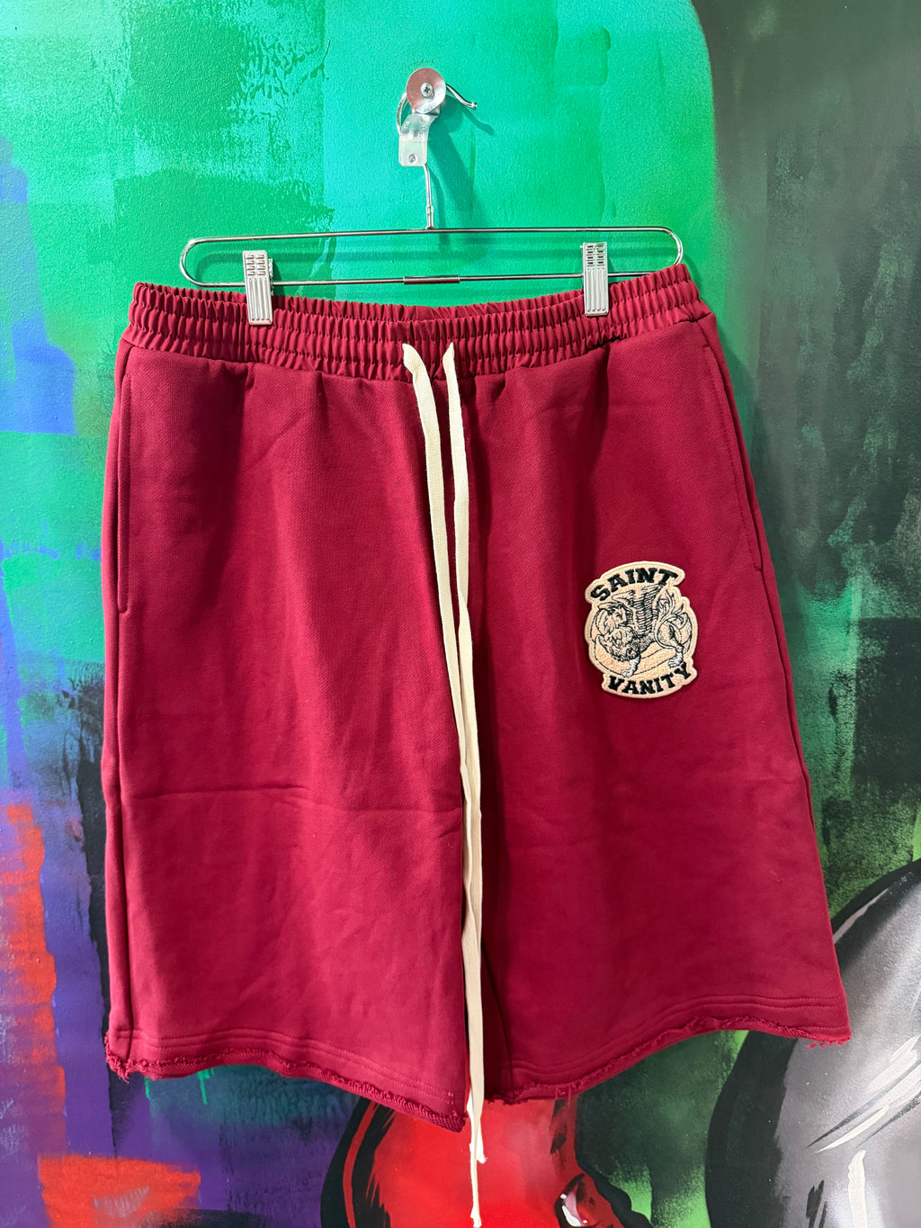 Saint Vanity Uniform Crimson Shorts