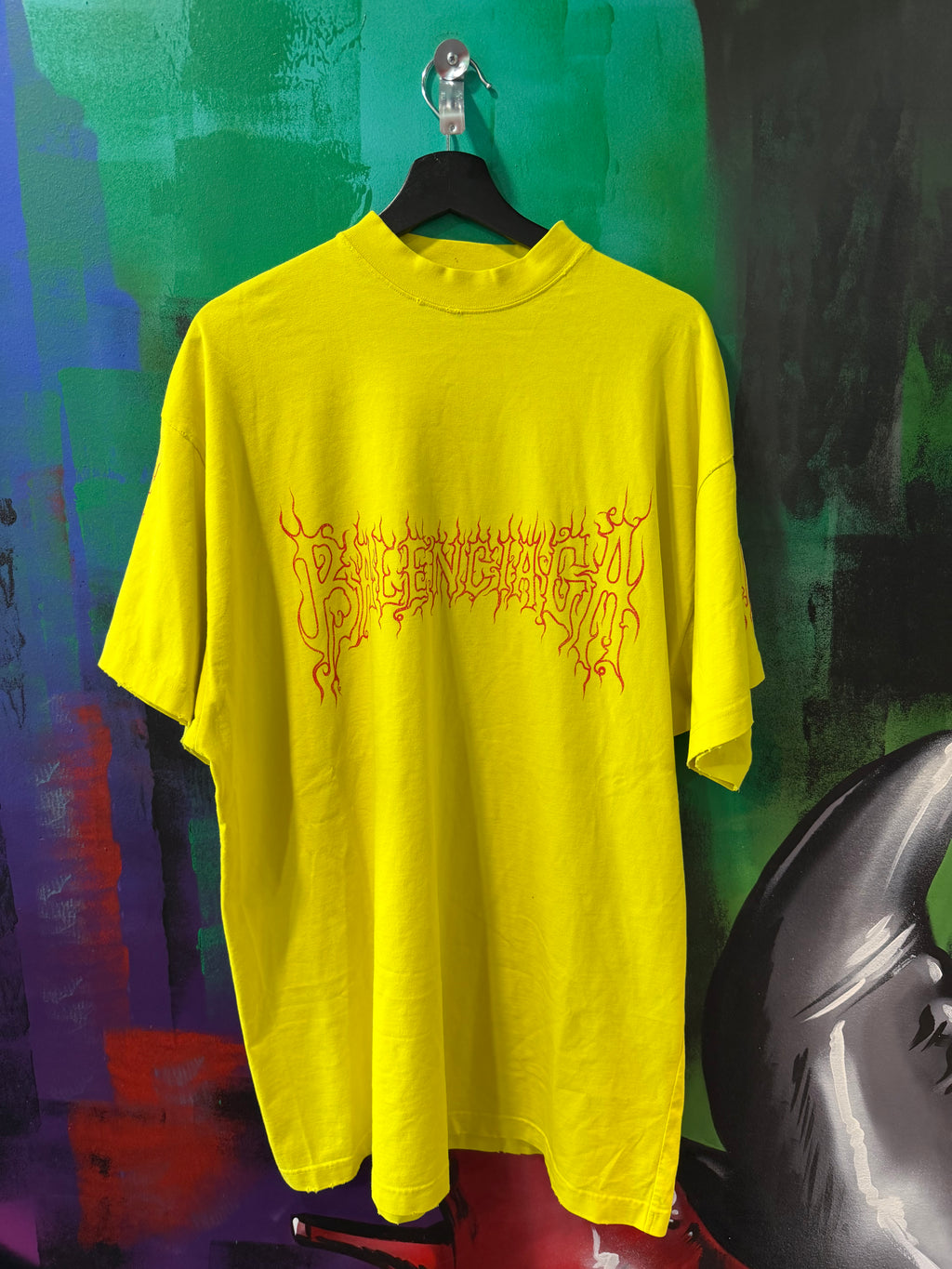 Balenciaga Darkwave Flou Yellow Tee