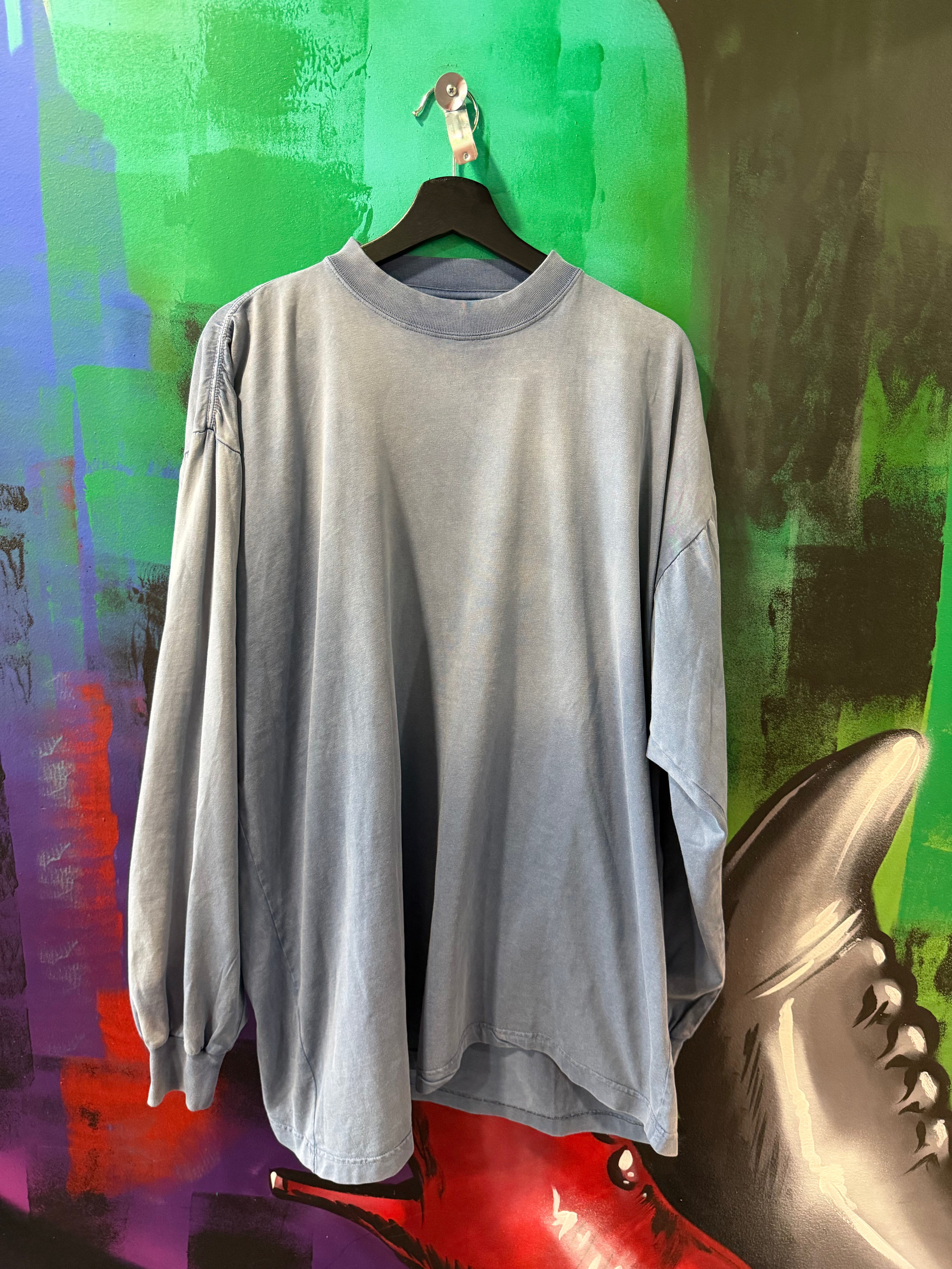 Balenciaga Gradient Blue Longsleeve Tee