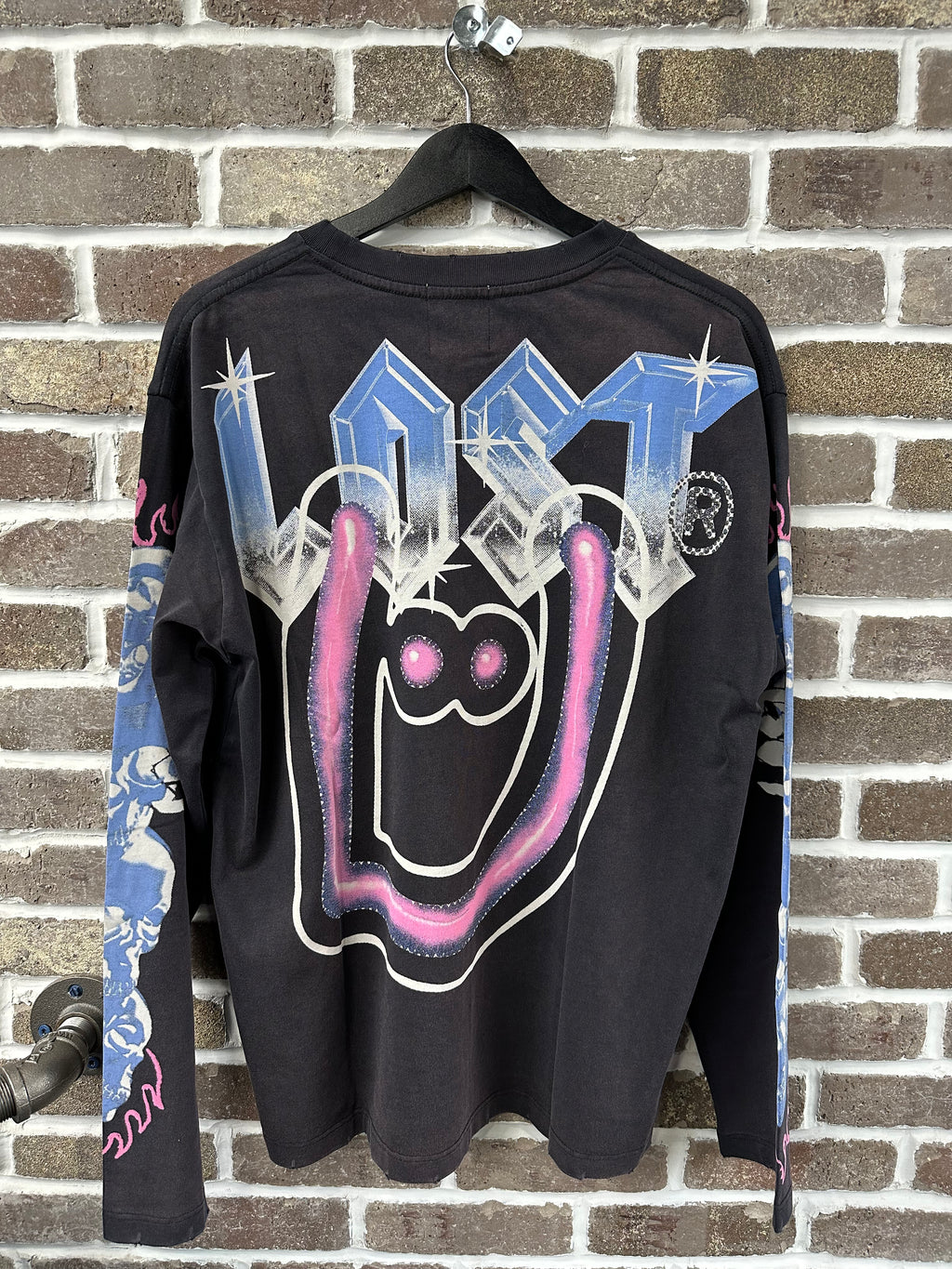 Lost Intricacy x UNKWNism Navy/Pink Longsleeve