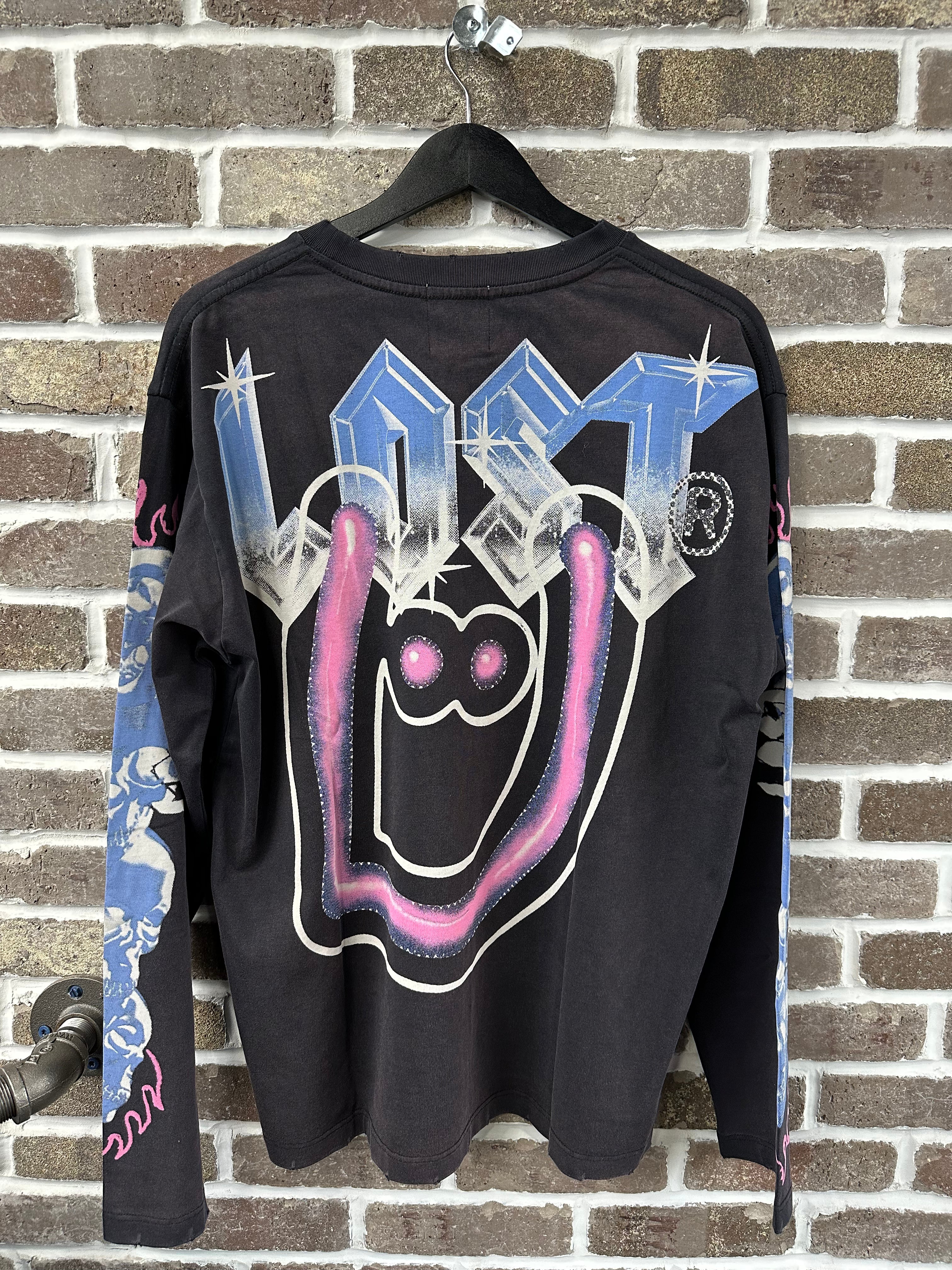 Lost Intricacy x UNKWNism Navy/Pink Longsleeve